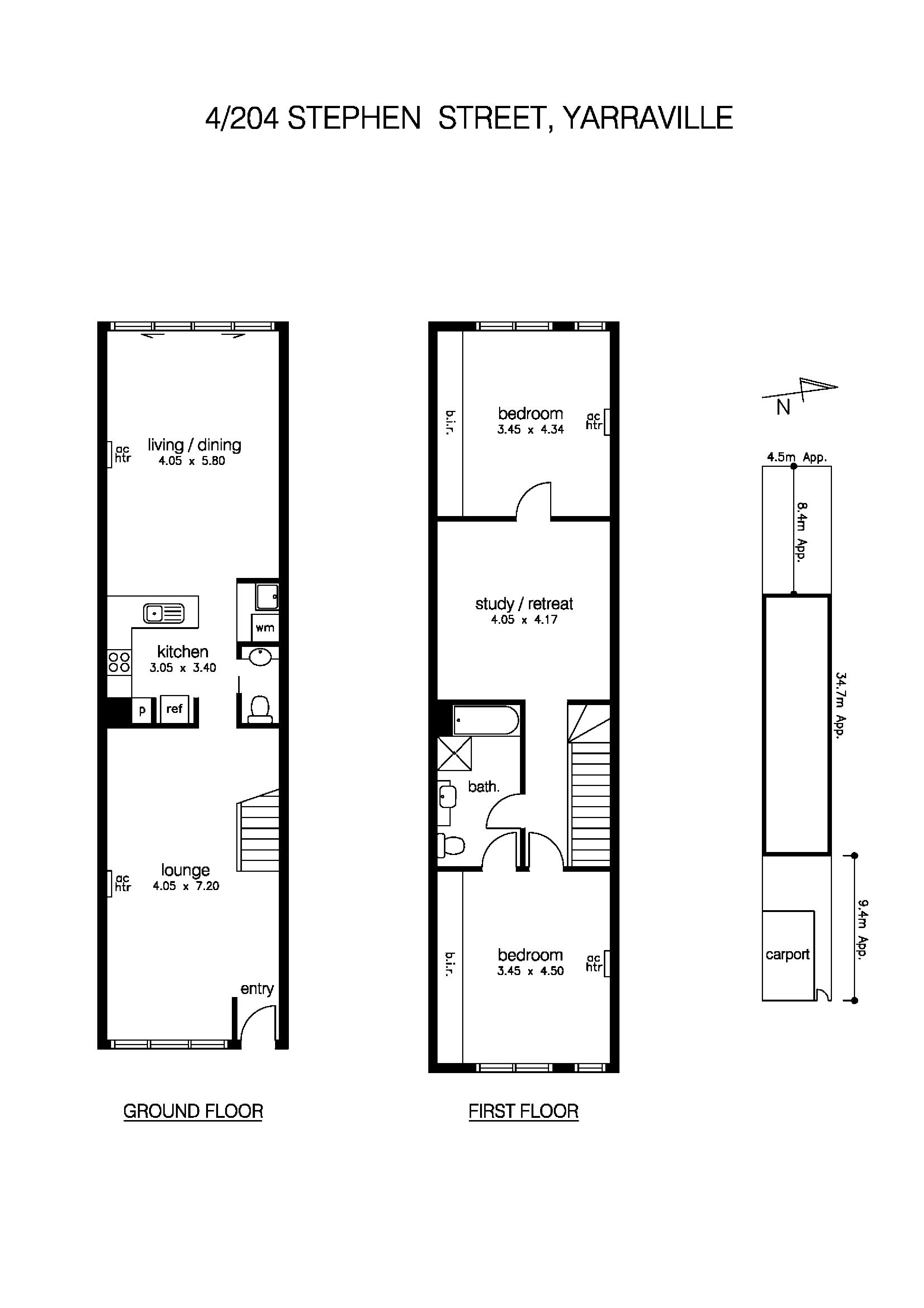 4/204 Stephen Street, YARRAVILLE VIC 3013 - Floorplan