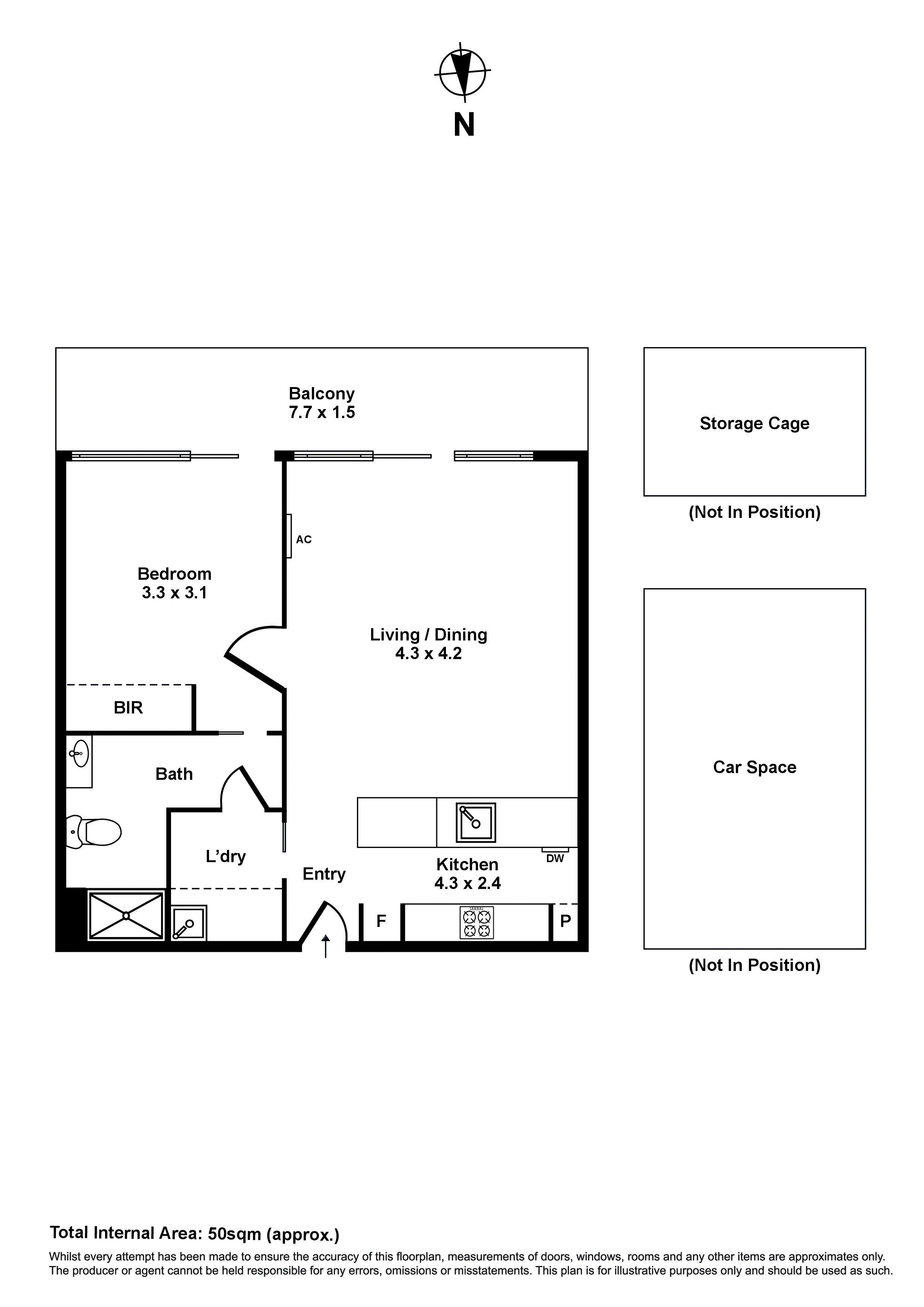 421/125 Francis Street, Yarraville VIC 3013 - Floorplan