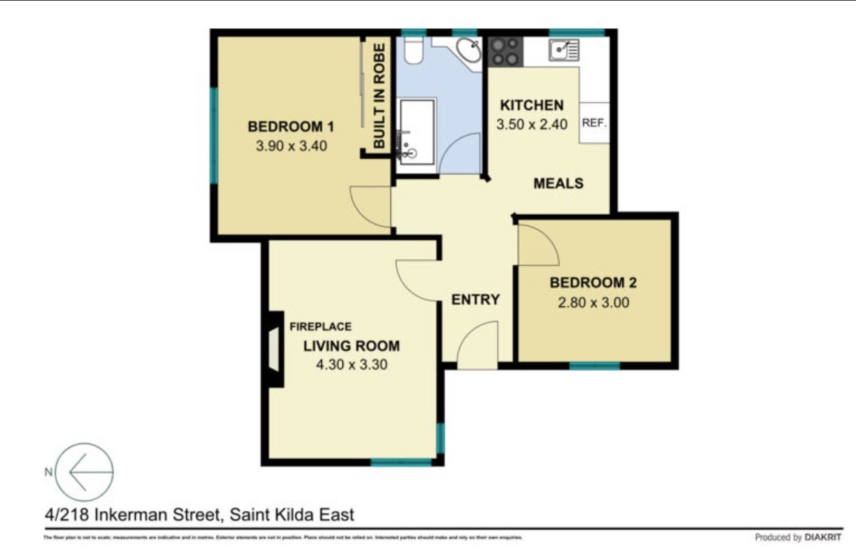 4/218 Inkerman Street, ST KILDA EAST VIC 3183 - Floorplan