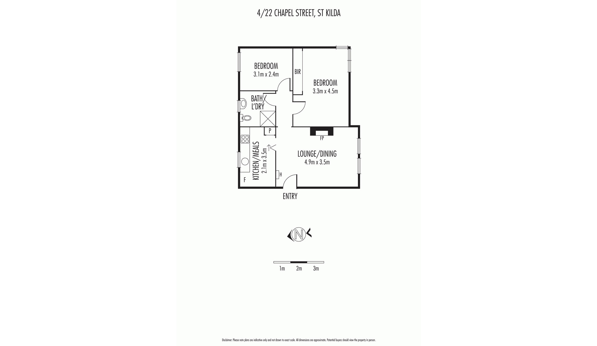 4/22 Chapel Street, St Kilda VIC 3182 - Floorplan