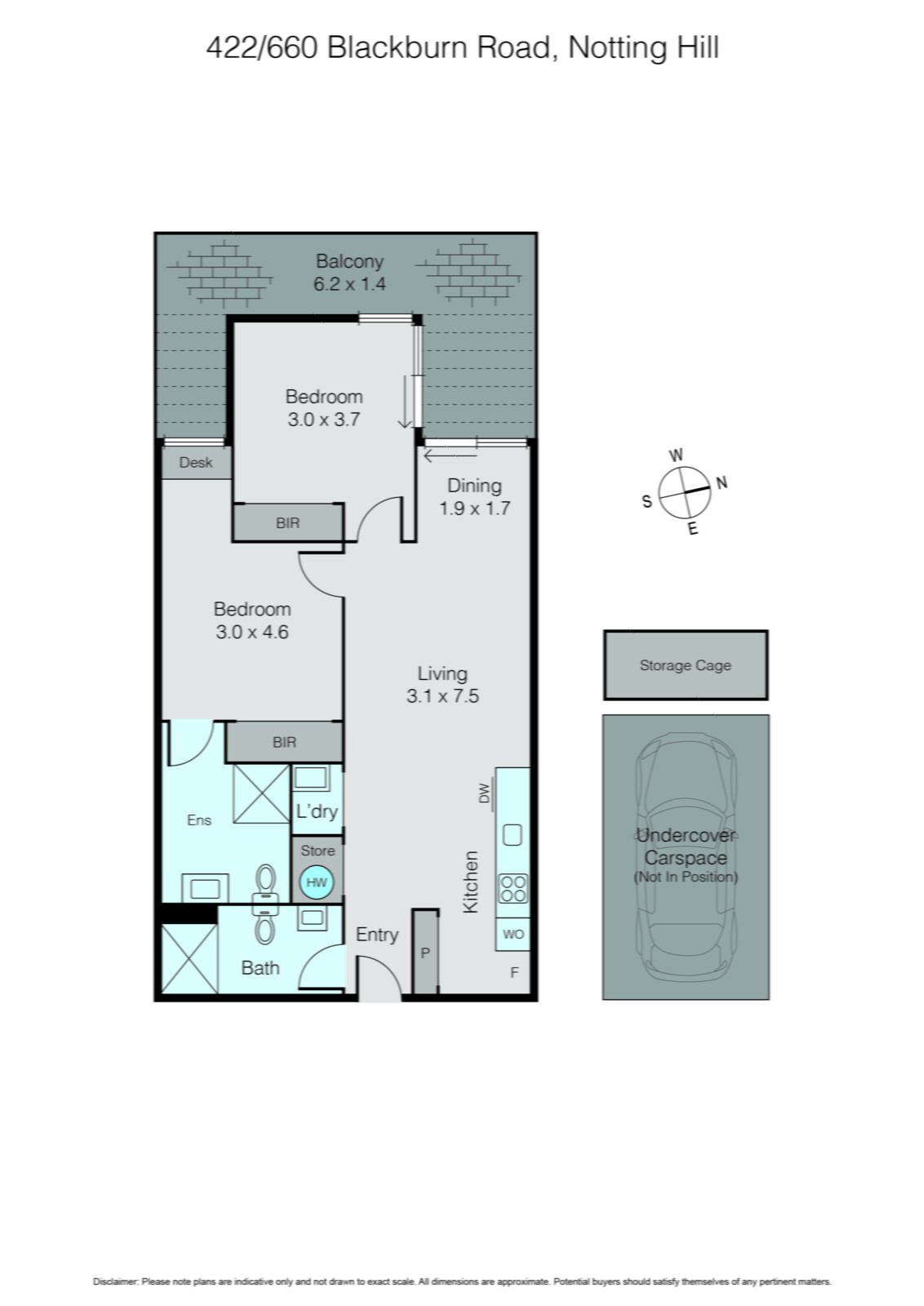 422/660 Blackburn Road, Notting Hill VIC 3168 - Floorplan