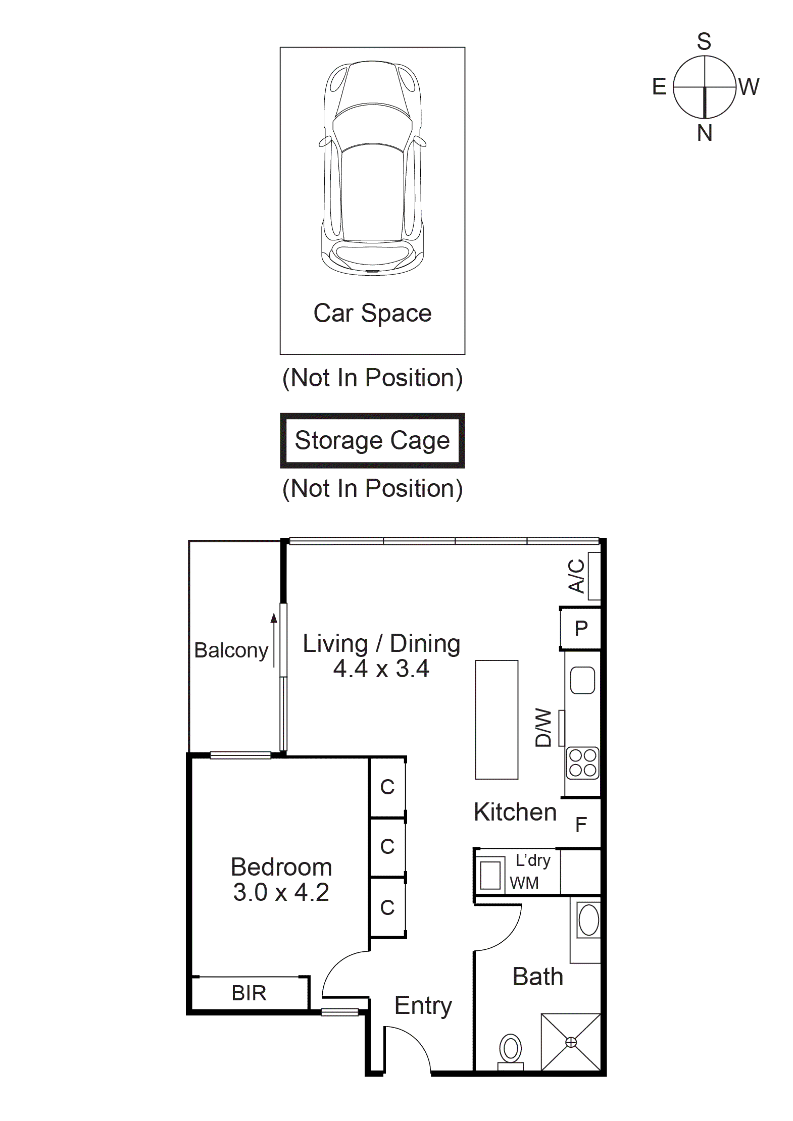 423/288 Albert Street, Brunswick VIC 3056 - Floorplan