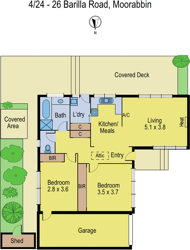 4/24-26 Barilla Road, Moorabbin VIC 3189 - Floorplan