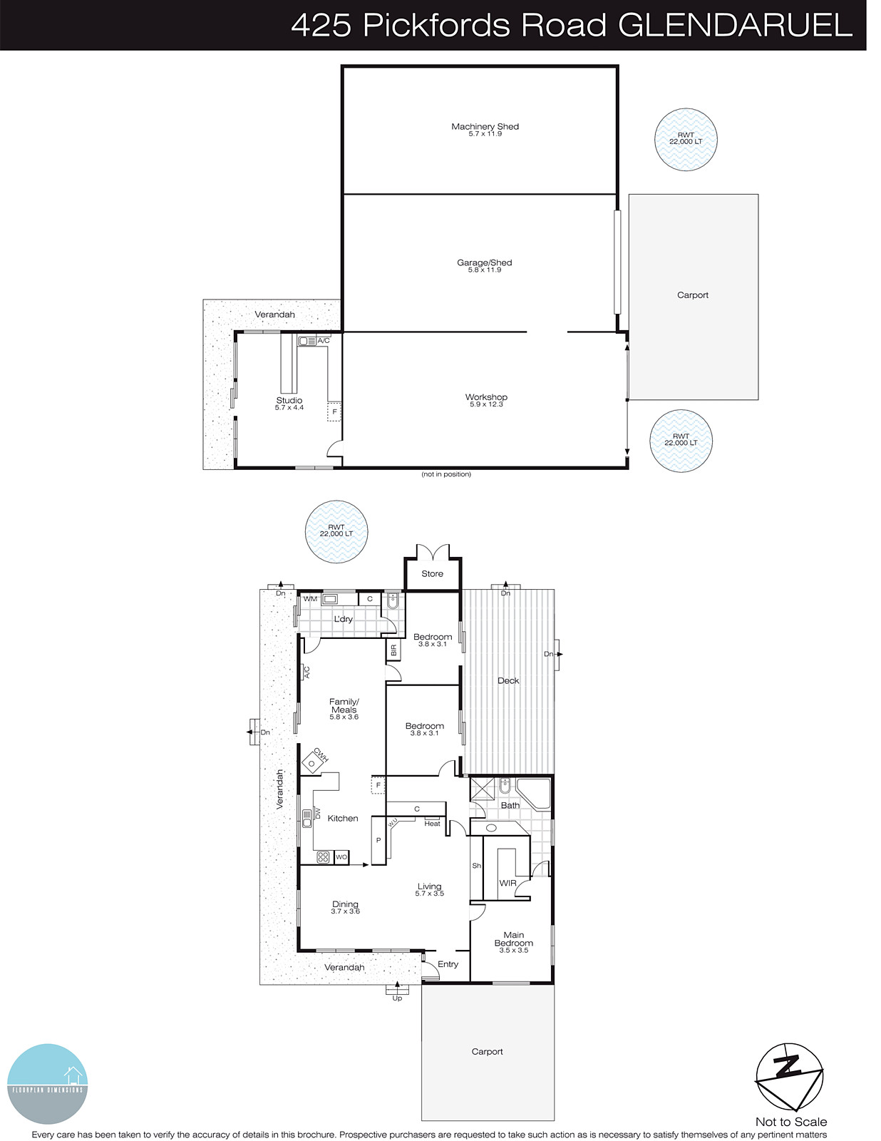 425 Pickfords Road, Glendaruel VIC 3363 - Floorplan