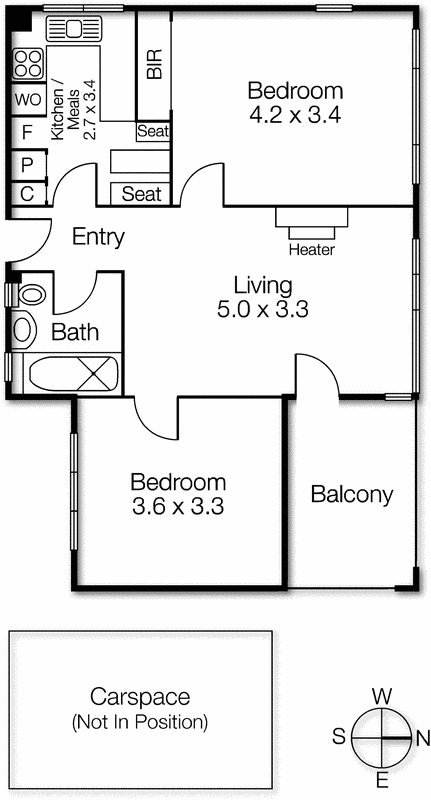 42/53 Balaclava Road, St Kilda East VIC 3183 - Floorplan