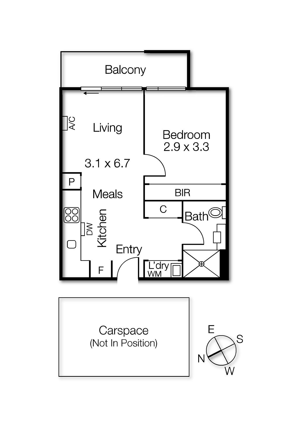 427/70 Nott Street, Port Melbourne VIC 3207 - Floorplan