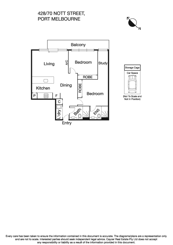 428/70 Nott Street, PORT MELBOURNE VIC 3207 - Floorplan