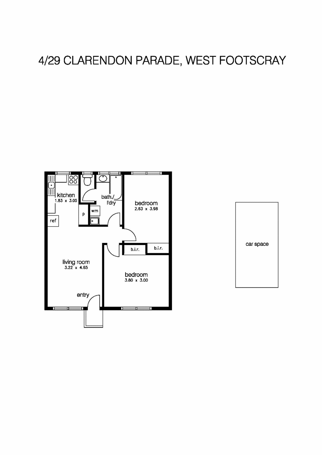 4/29 Clarendon Parade, WEST FOOTSCRAY VIC 3012 - Floorplan