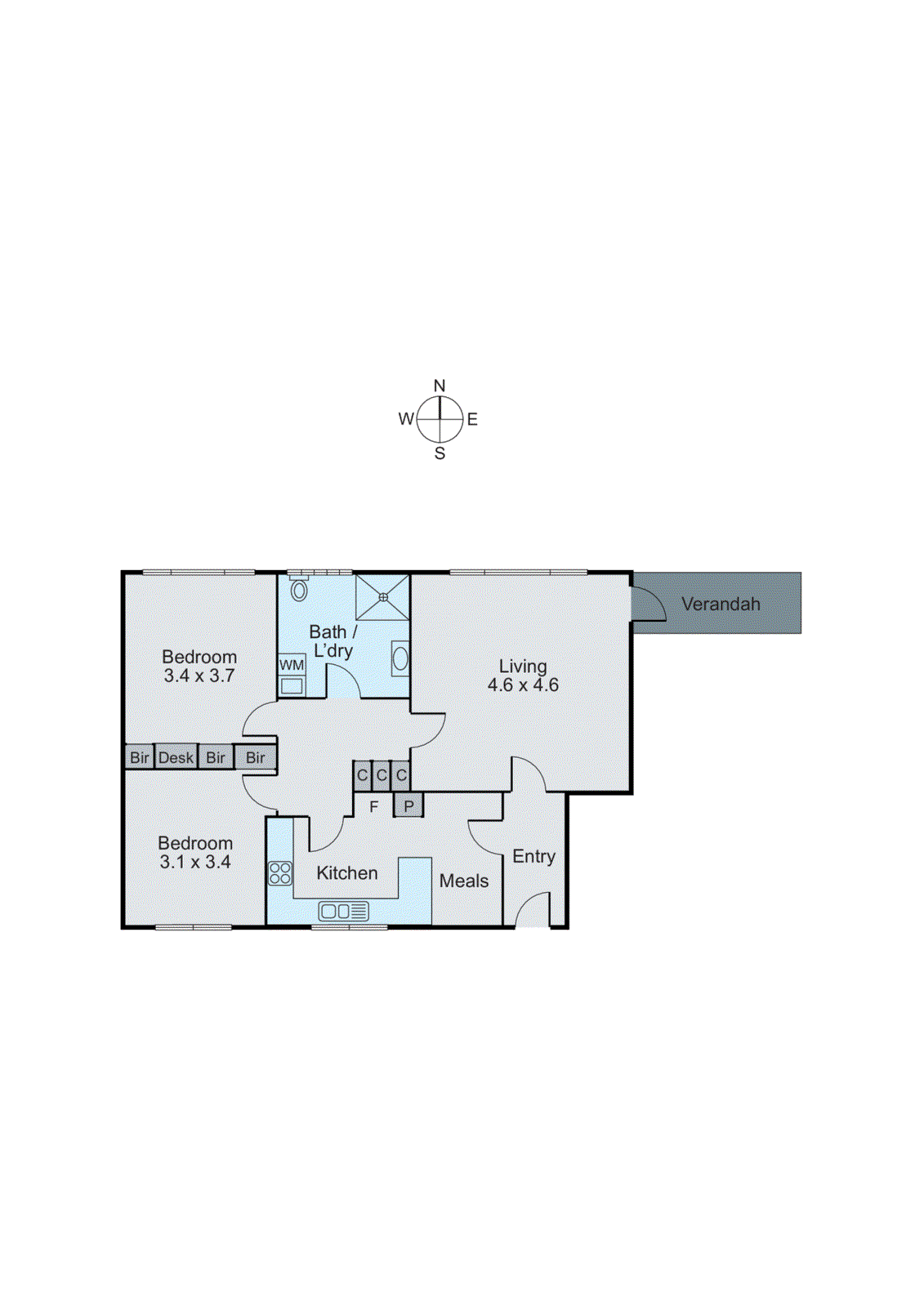 4/2A Frogmore Road, Carnegie VIC 3163 - Floorplan