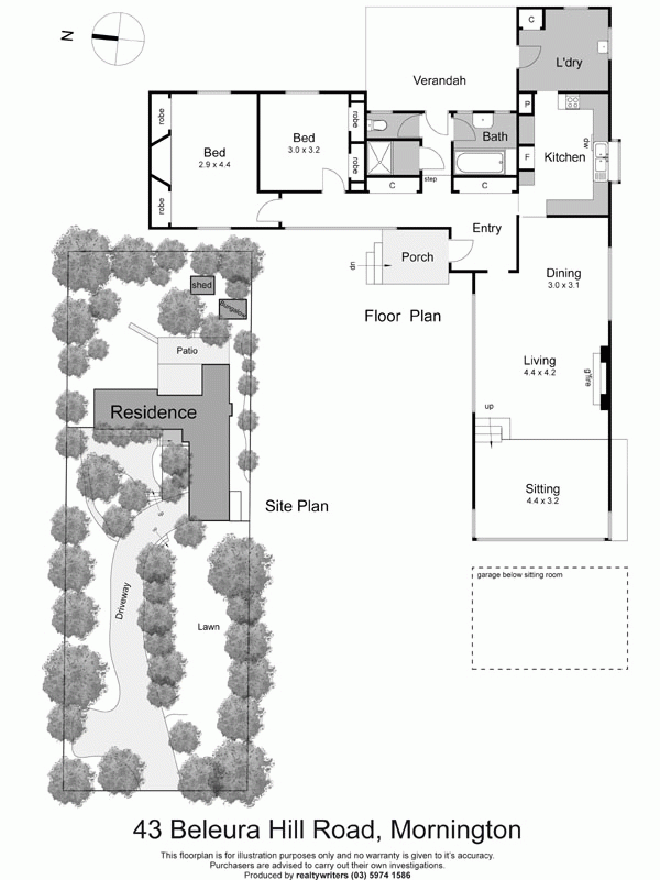 43 Beleura Hill Road, MORNINGTON VIC 3931 - Floorplan