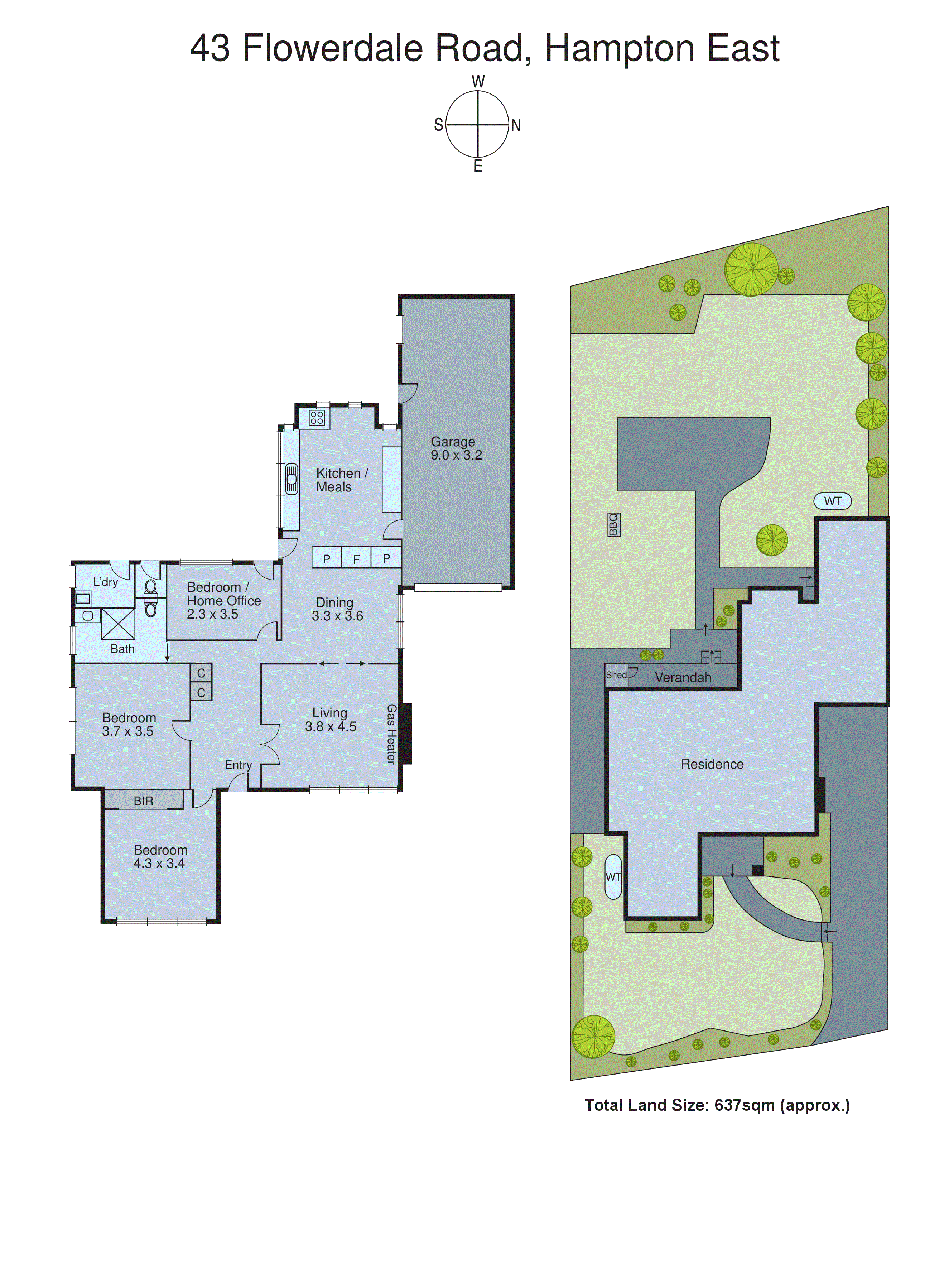 43 Flowerdale Road, Hampton East VIC 3188 - Floorplan