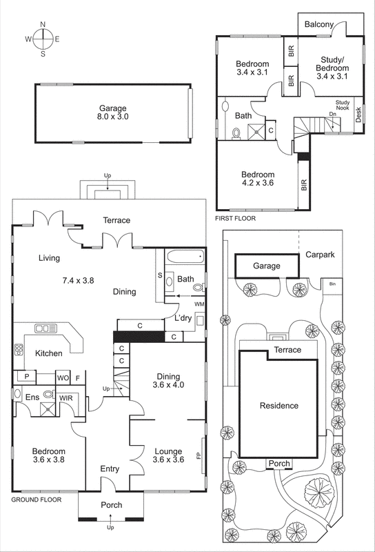 43 Grout Street, Hampton VIC 3188 - Floorplan