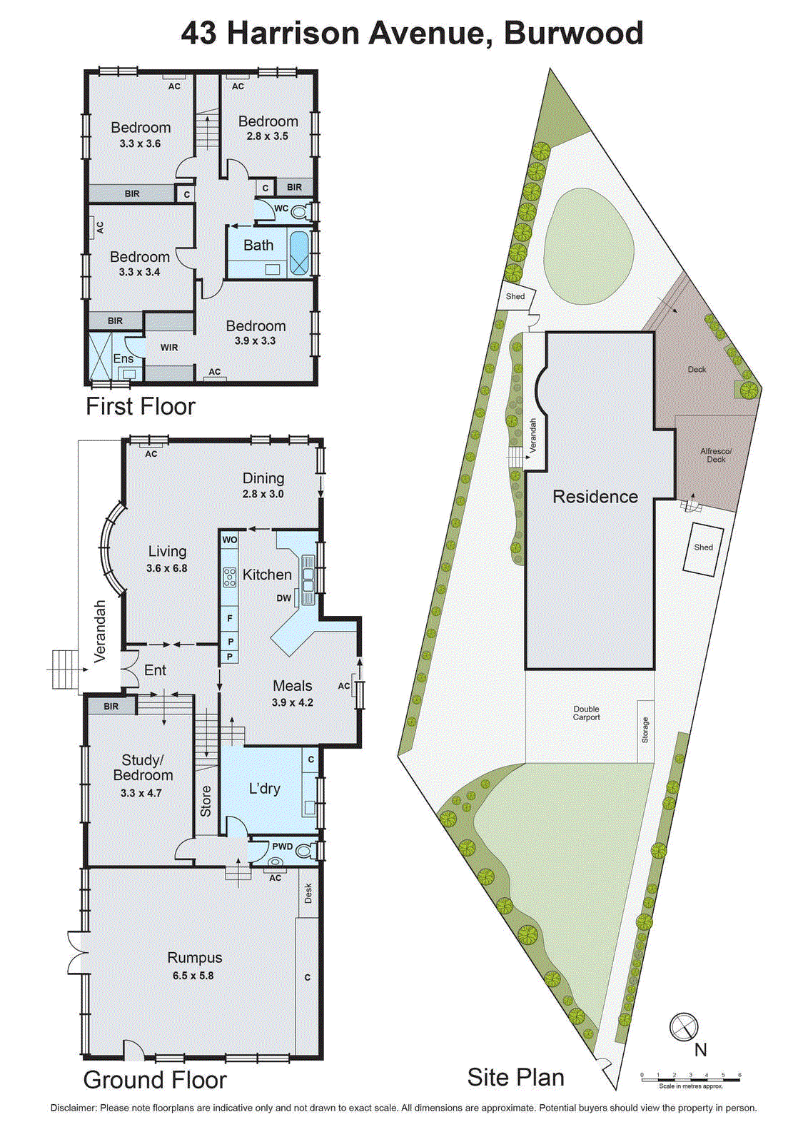 43 Harrison Avenue, Burwood VIC 3125 - Floorplan