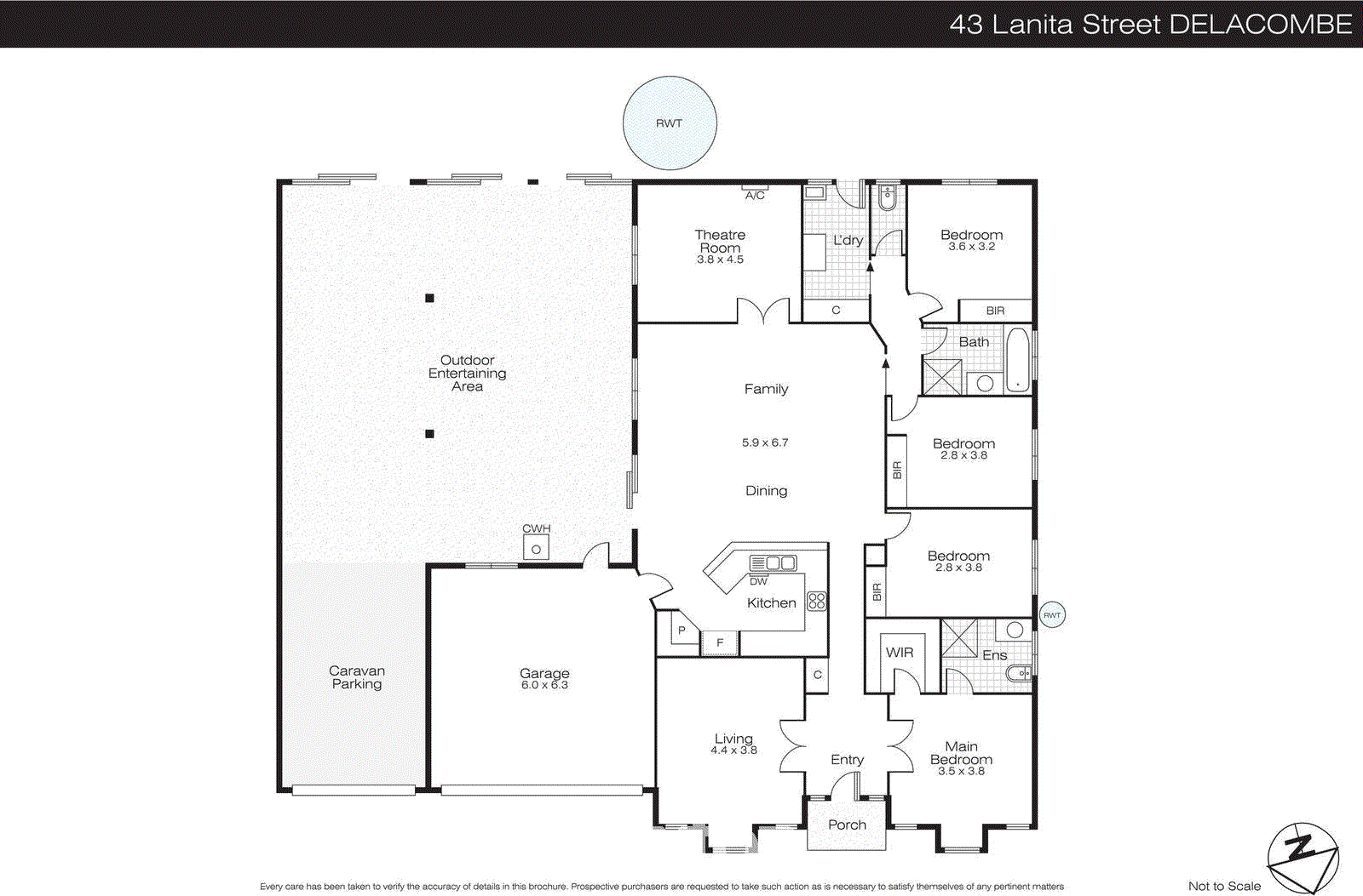 43 Lanita Street, Delacombe VIC 3356 - Floorplan