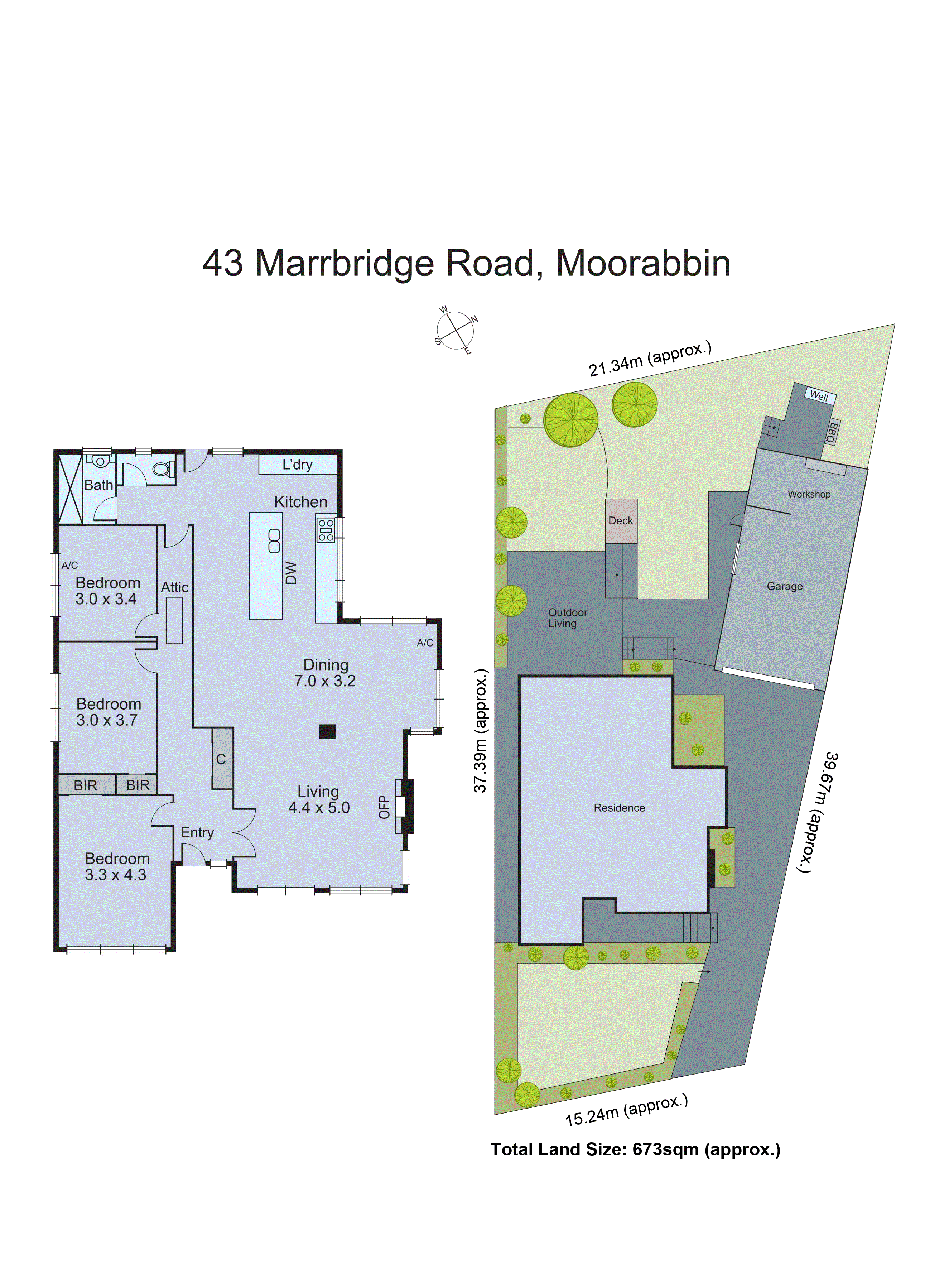 43 Marrbridge Road, Moorabbin VIC 3189 - Floorplan