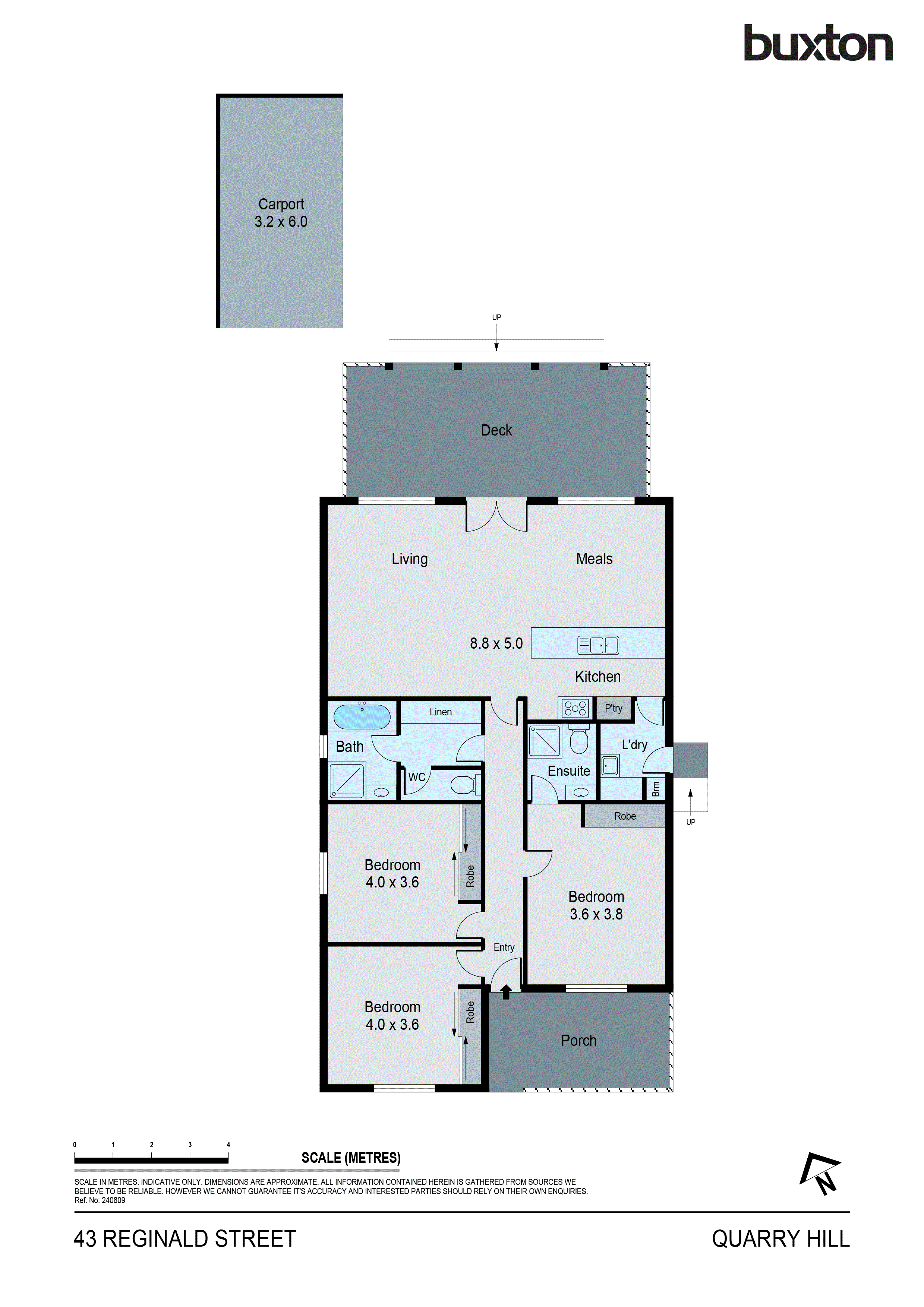 43 Reginald Street, Quarry Hill VIC 3550 - Floorplan
