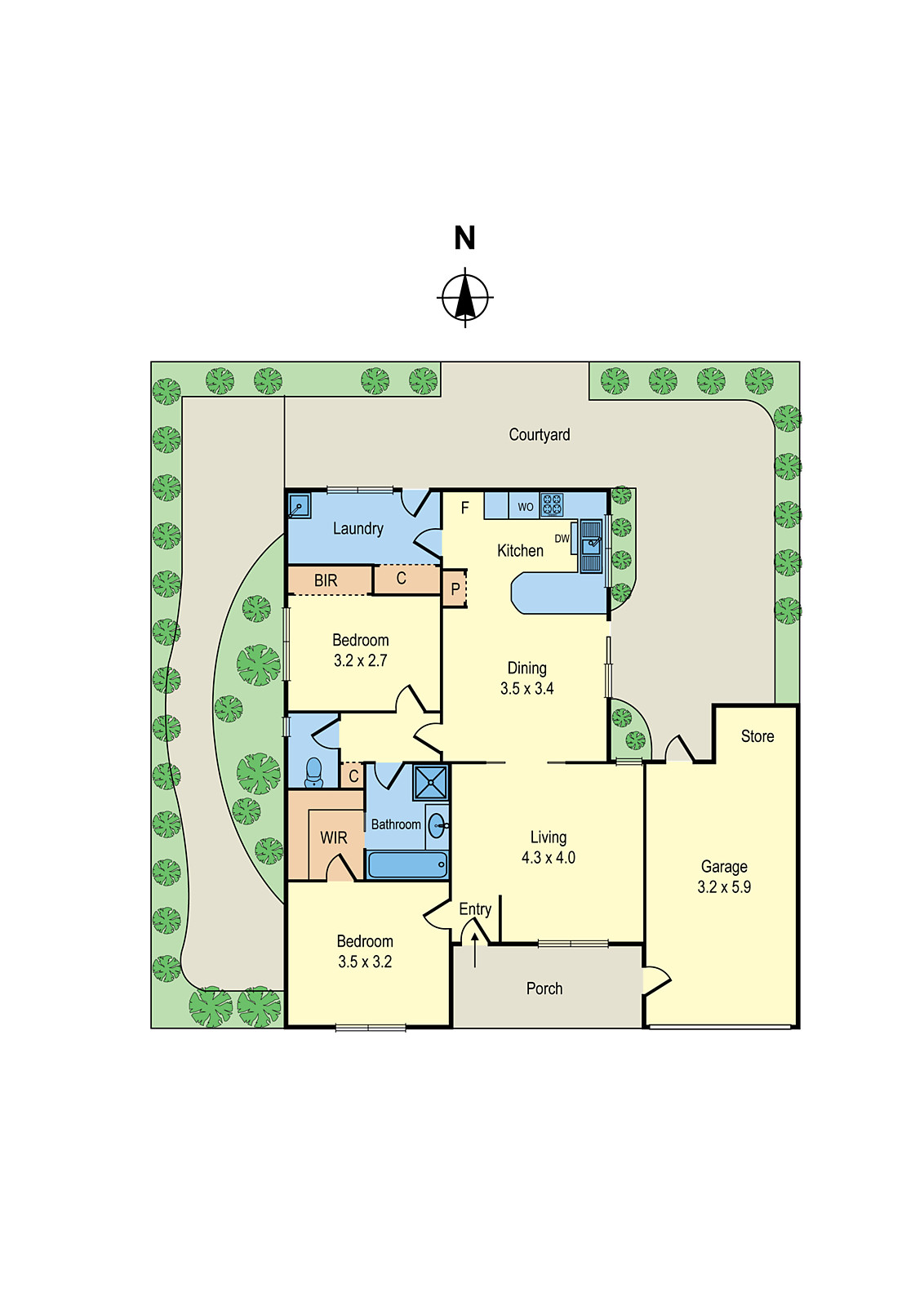 43 Tintern Mews, Cheltenham VIC 3192 - Floorplan