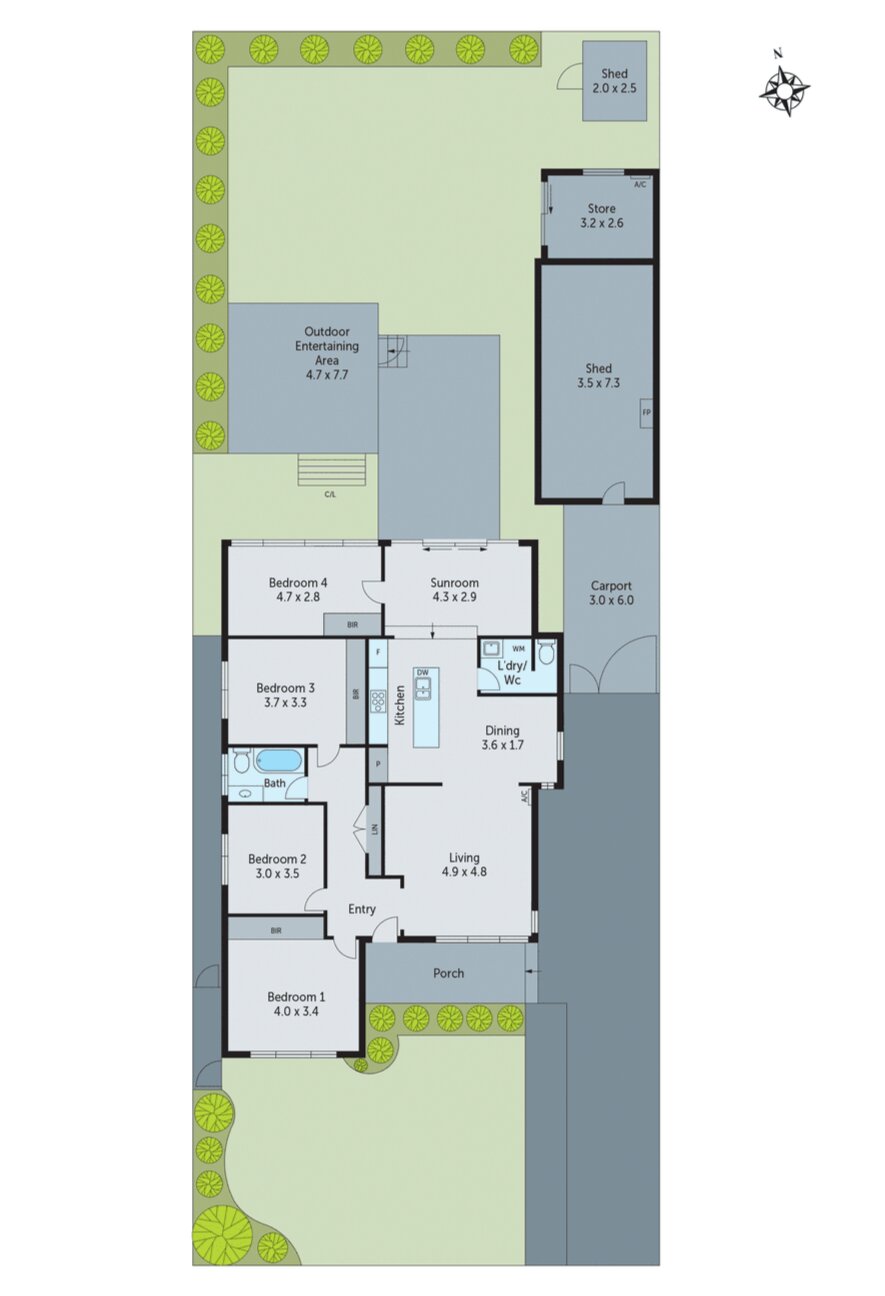 43 Wilton Avenue, Newcomb VIC 3219 - Floorplan
