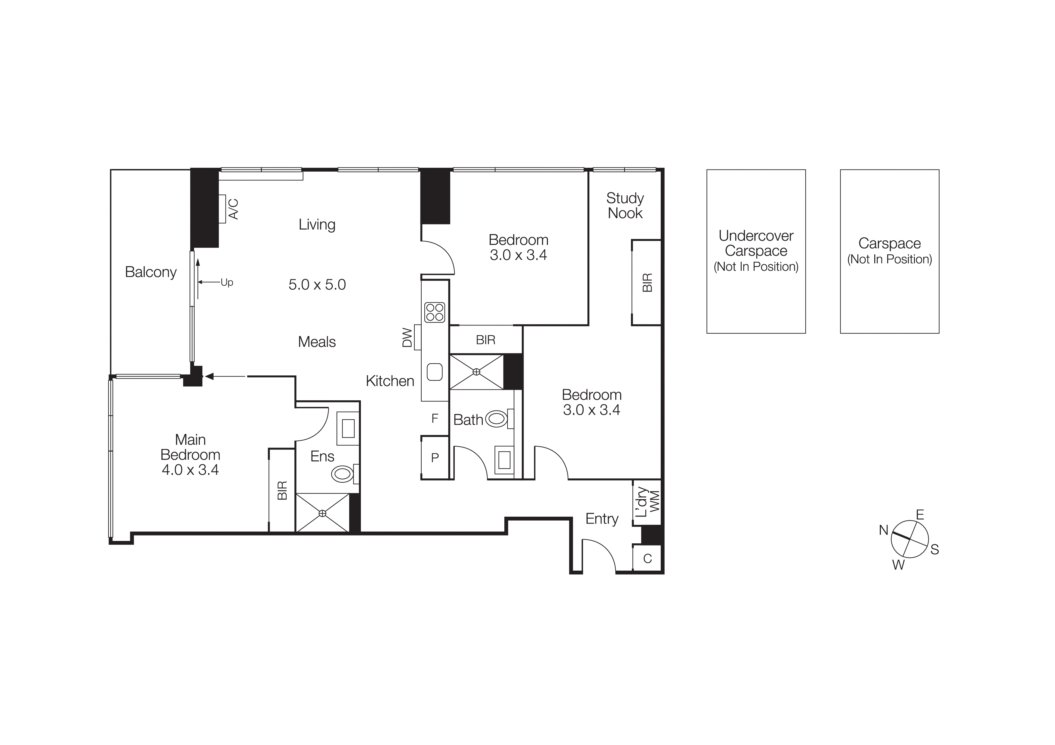 4302/38 Rose Lane, Melbourne VIC 3000 - Floorplan