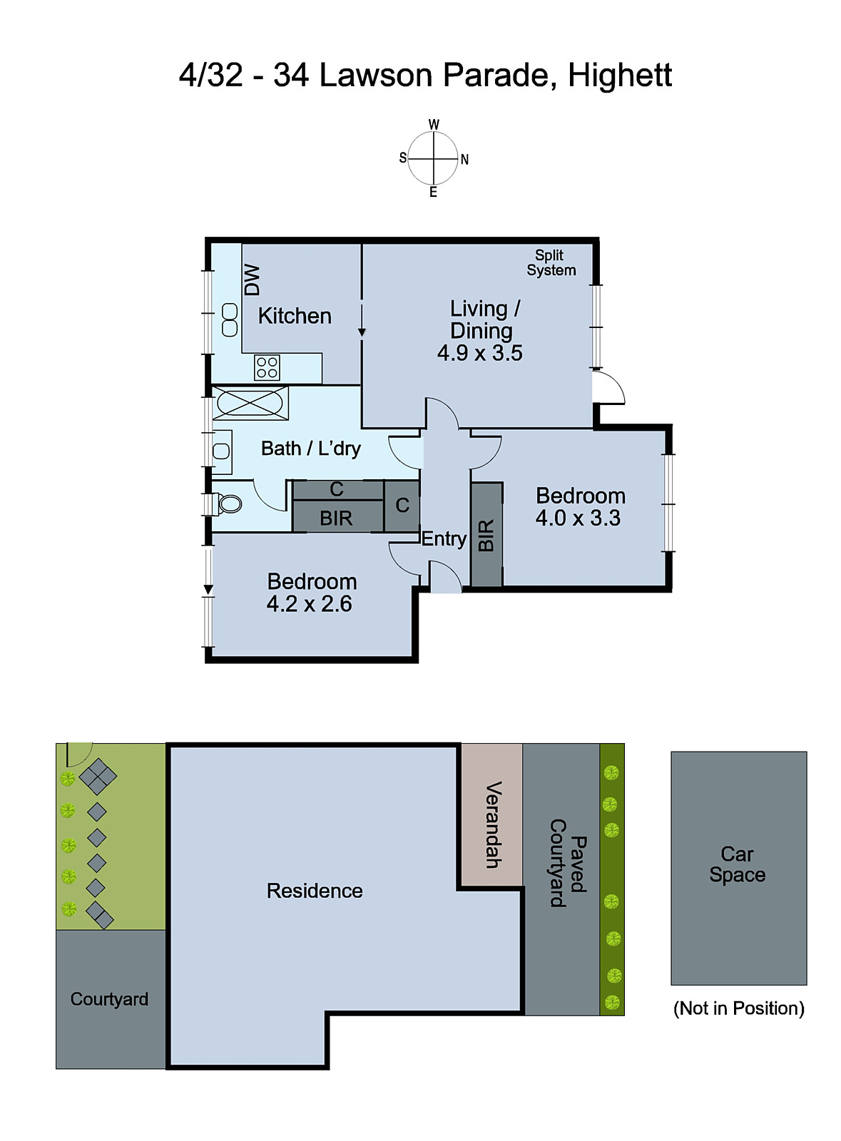 4/32-34 Lawson Parade, Highett VIC 3190 - Floorplan