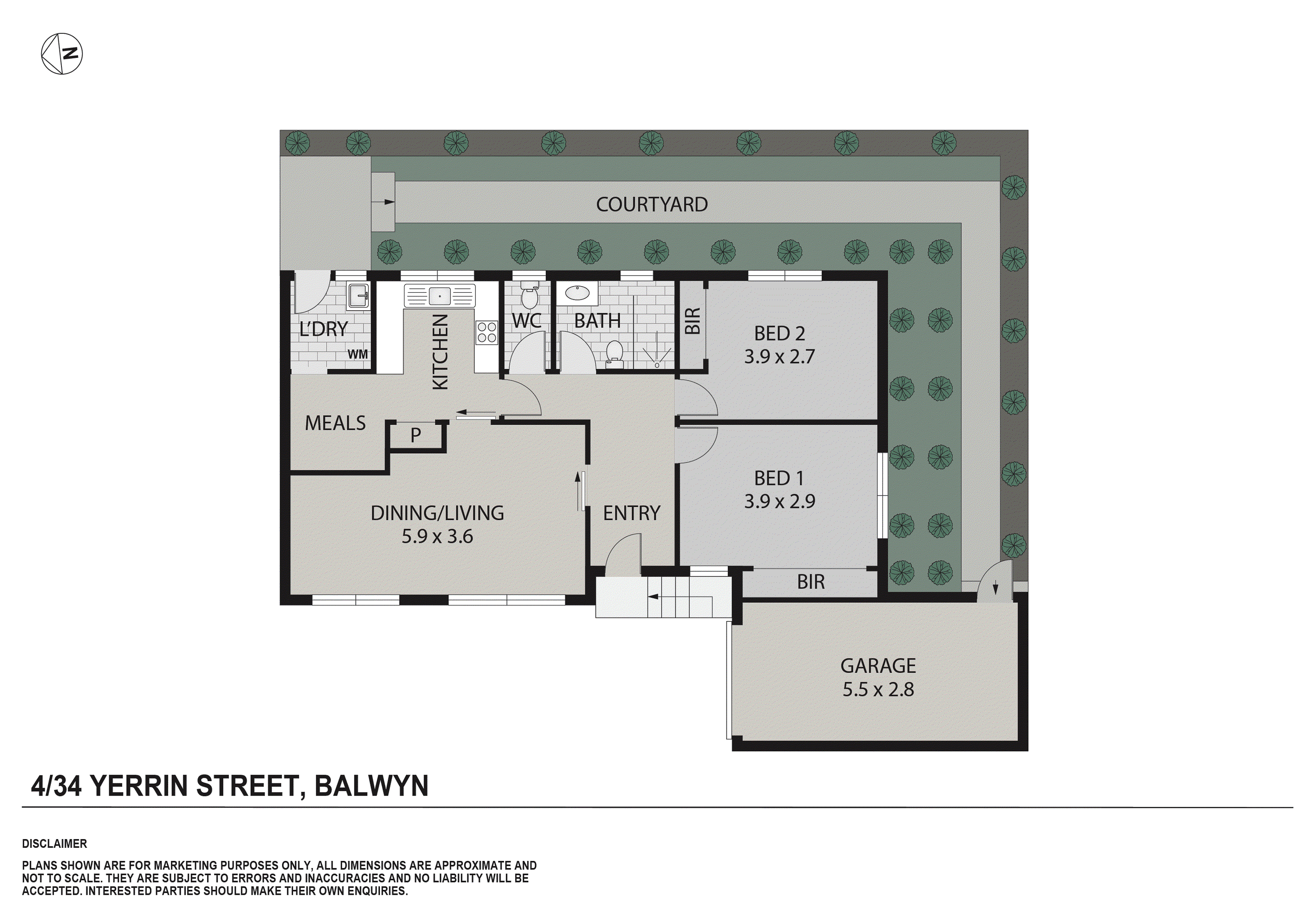 4/34 Yerrin Street, Balwyn VIC 3103 - Floorplan