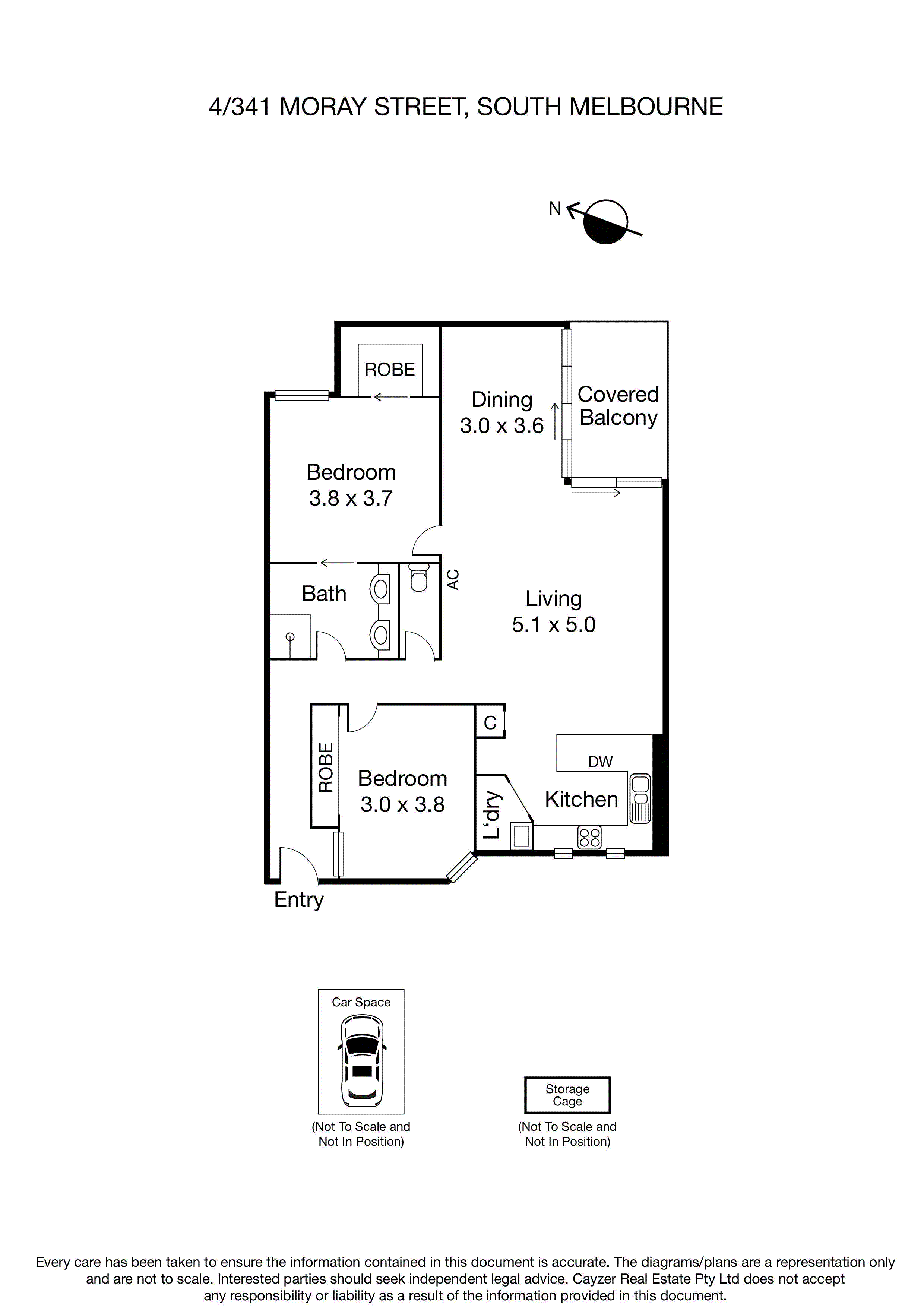 4/341 Moray Street, SOUTH MELBOURNE VIC 3205 - Floorplan
