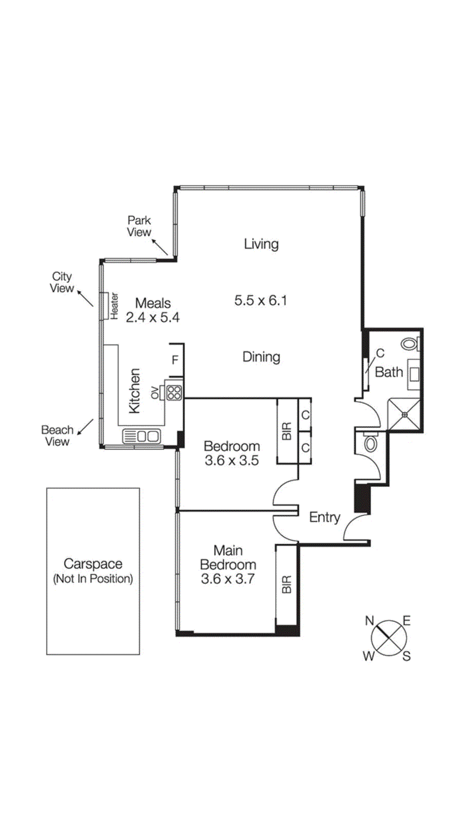 43/50 Canterbury Road, Middle Park VIC 3206 - Floorplan