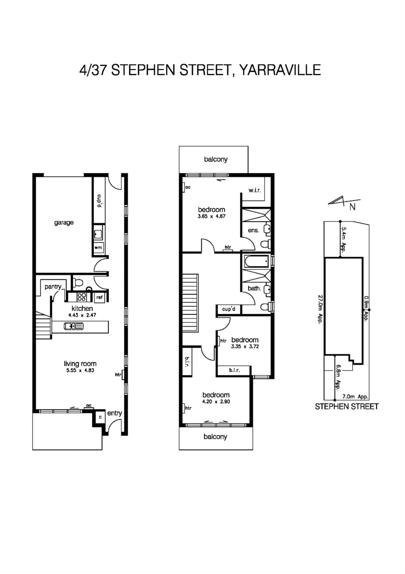 4/37 Stephen Street, YARRAVILLE VIC 3013 - Floorplan