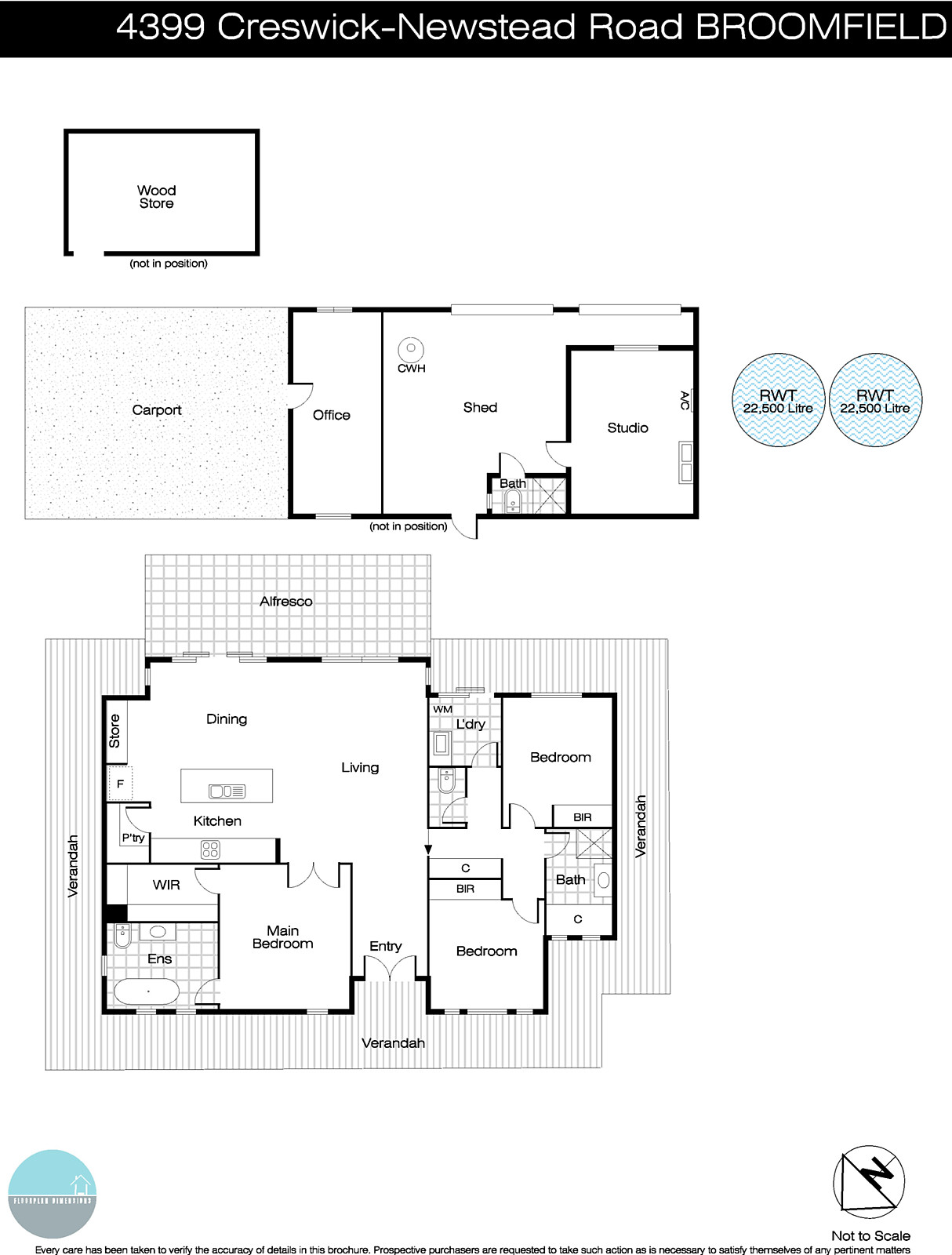 4399 Creswick-Newstead Road, Broomfield VIC 3364 - Floorplan