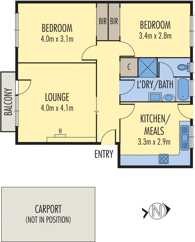 4/3b Warrigal Road, Hughesdale VIC 3166 - Floorplan
