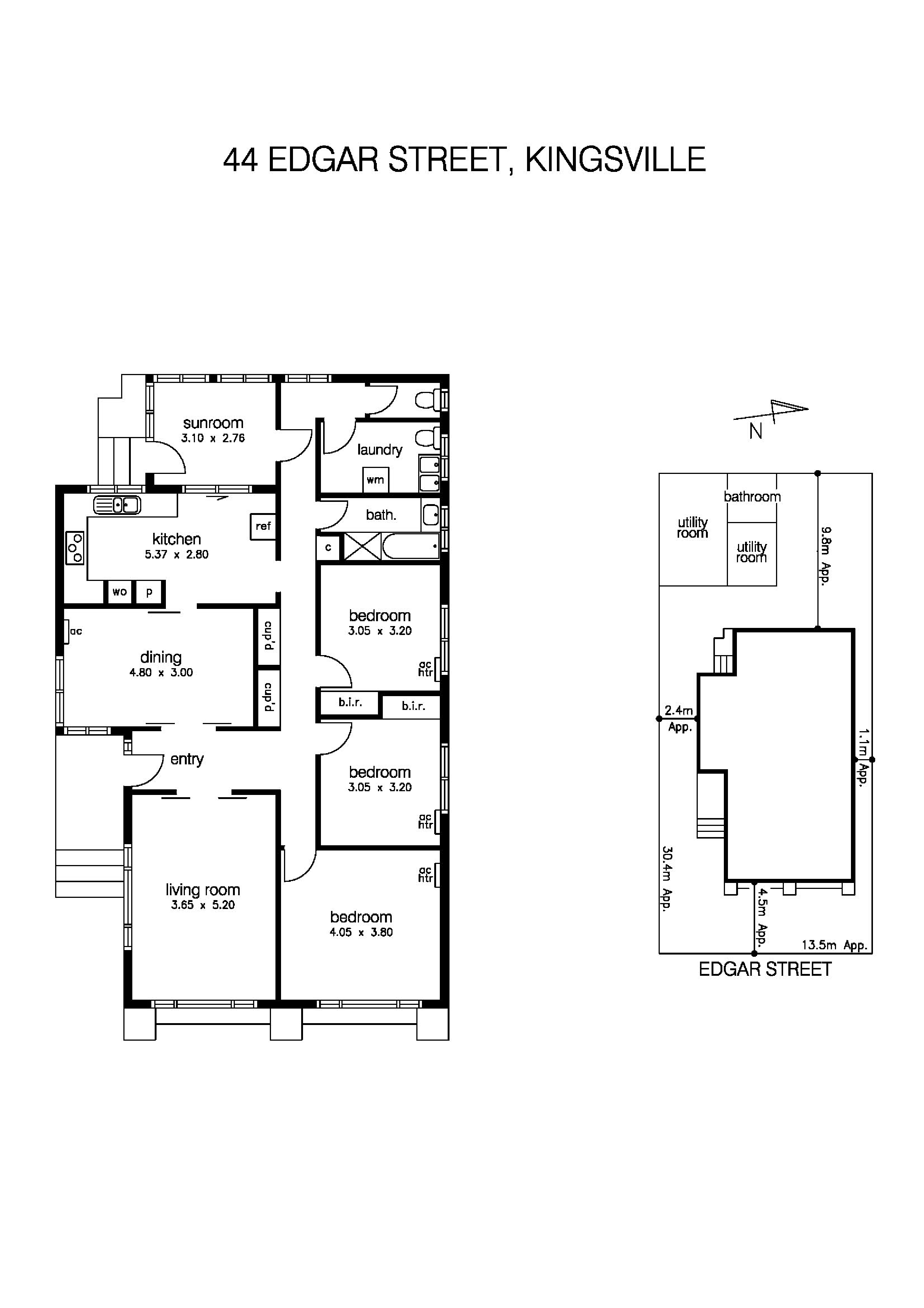44 Edgar Street, KINGSVILLE VIC 3012 - Floorplan