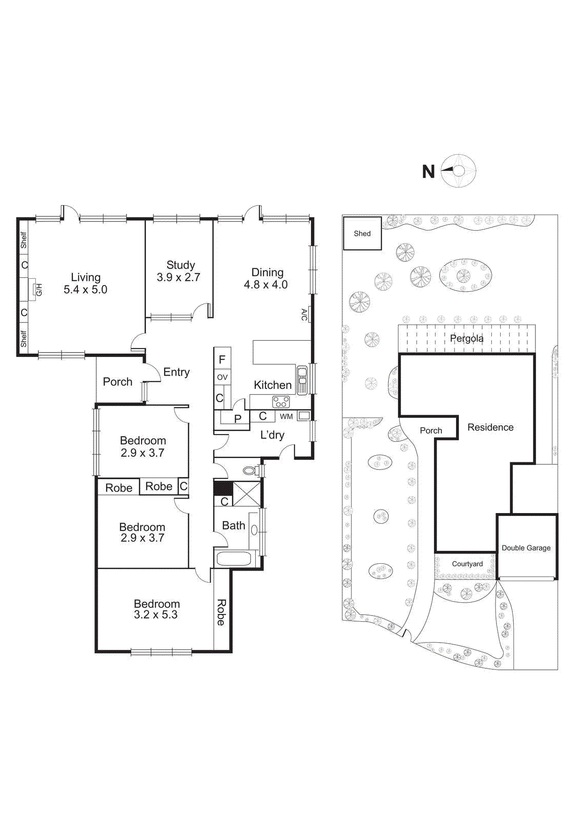 44 Gladesville Drive, Bentleigh East VIC 3165 - Floorplan