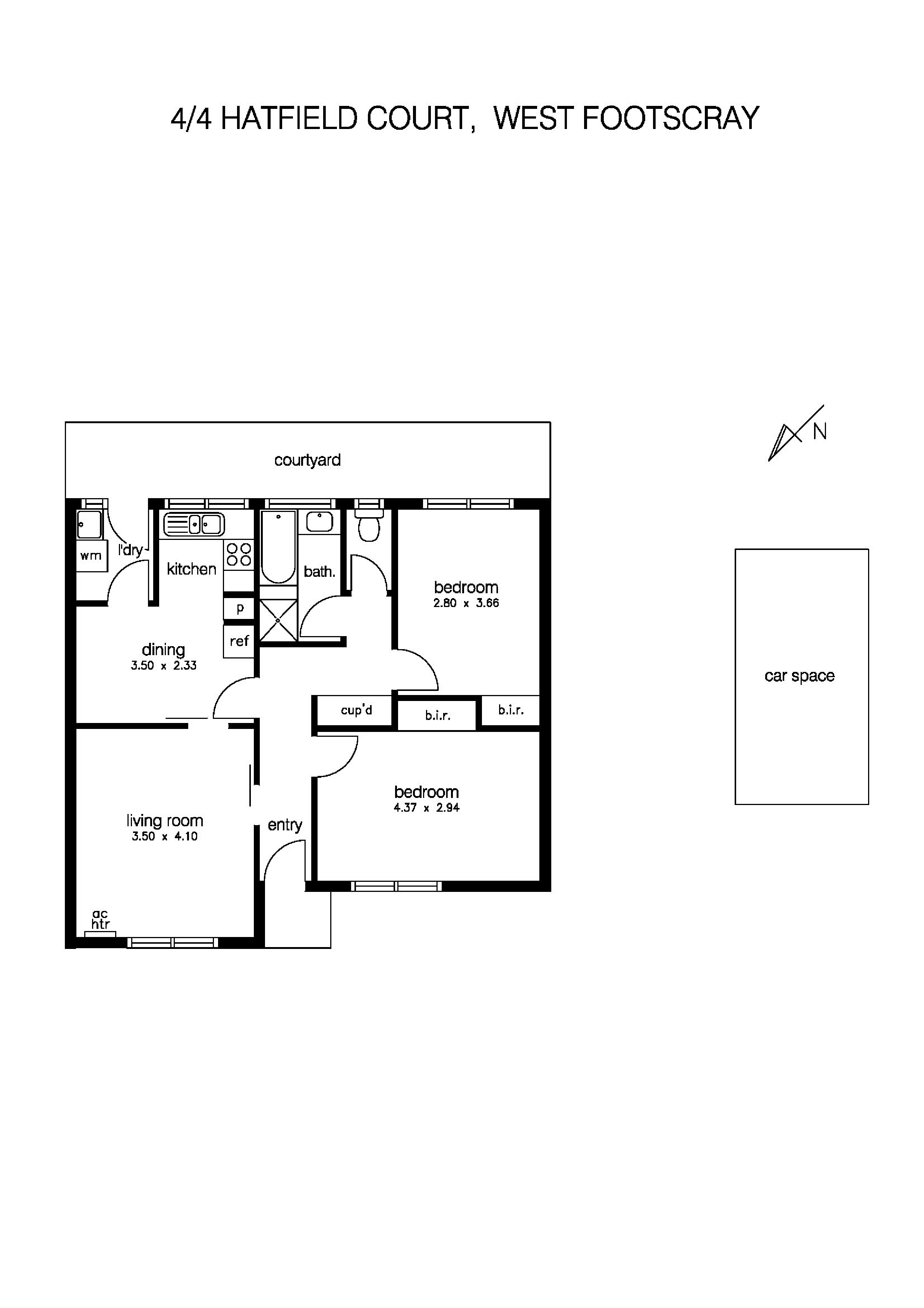 4/4 Hatfield Court, WEST FOOTSCRAY VIC 3012 - Floorplan