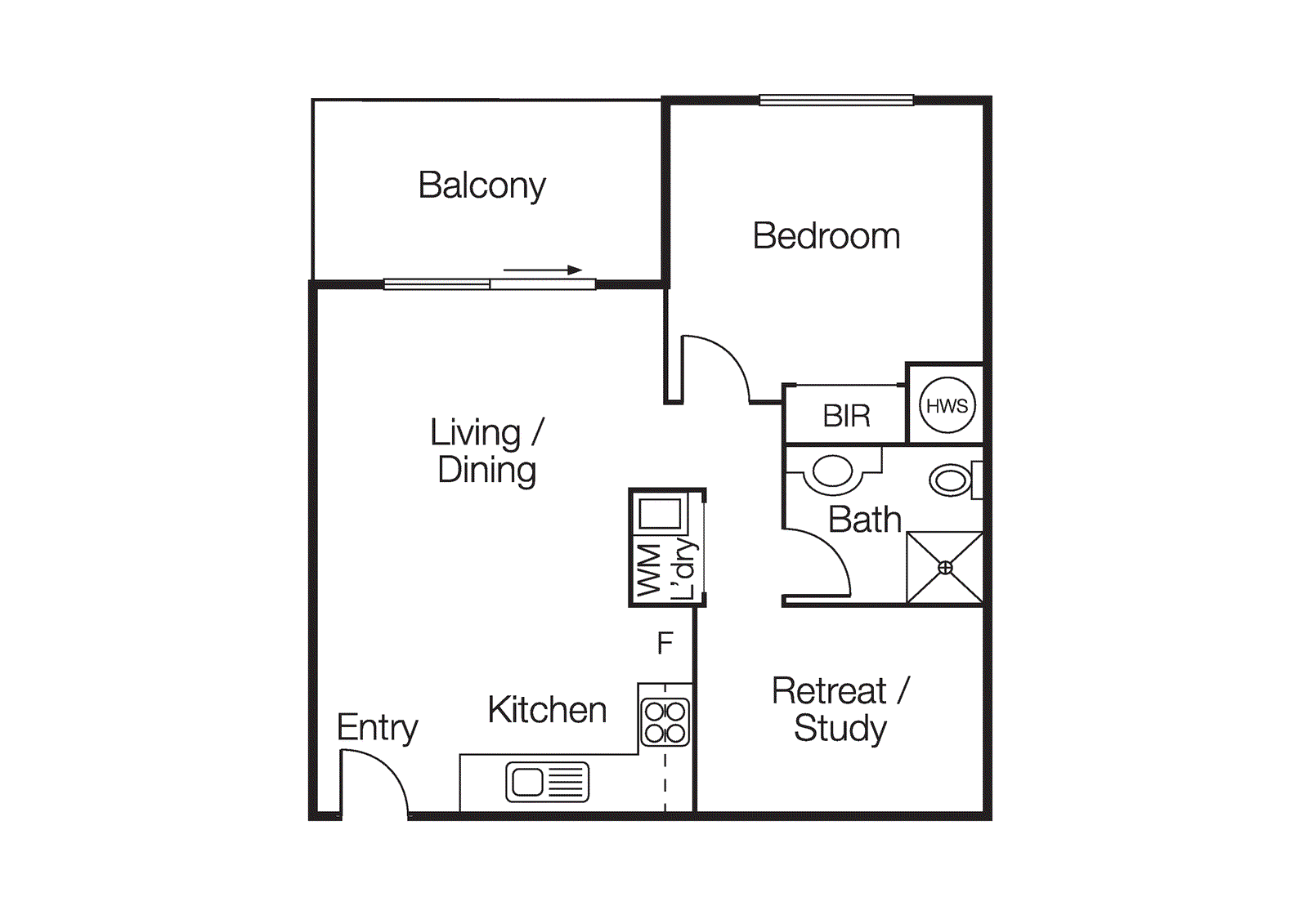 44/174 East Esplanade, Port Melbourne VIC 3207 - Floorplan