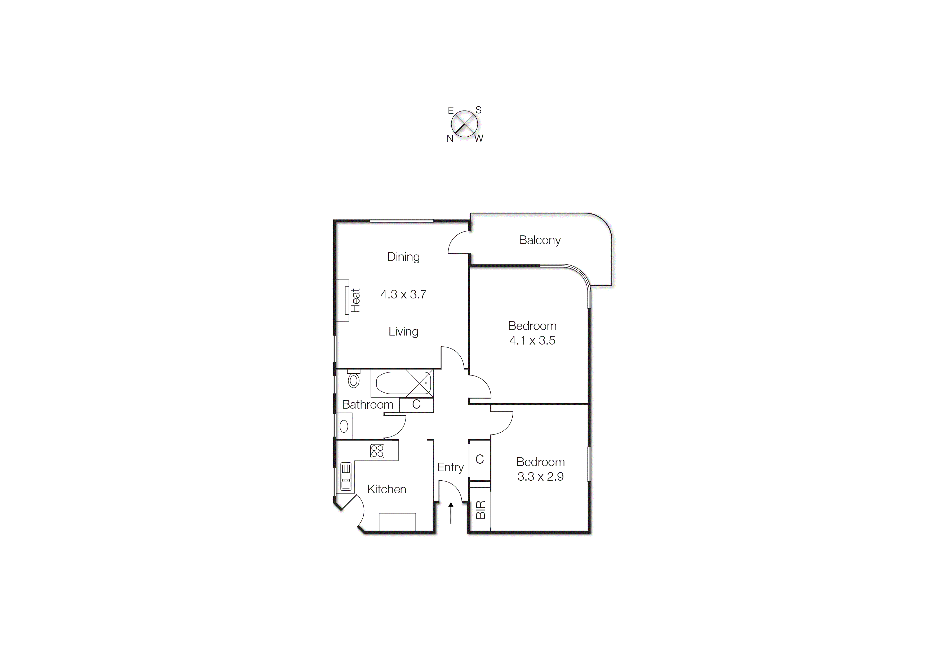 4/42 Burnett Street, St Kilda VIC 3182 - Floorplan