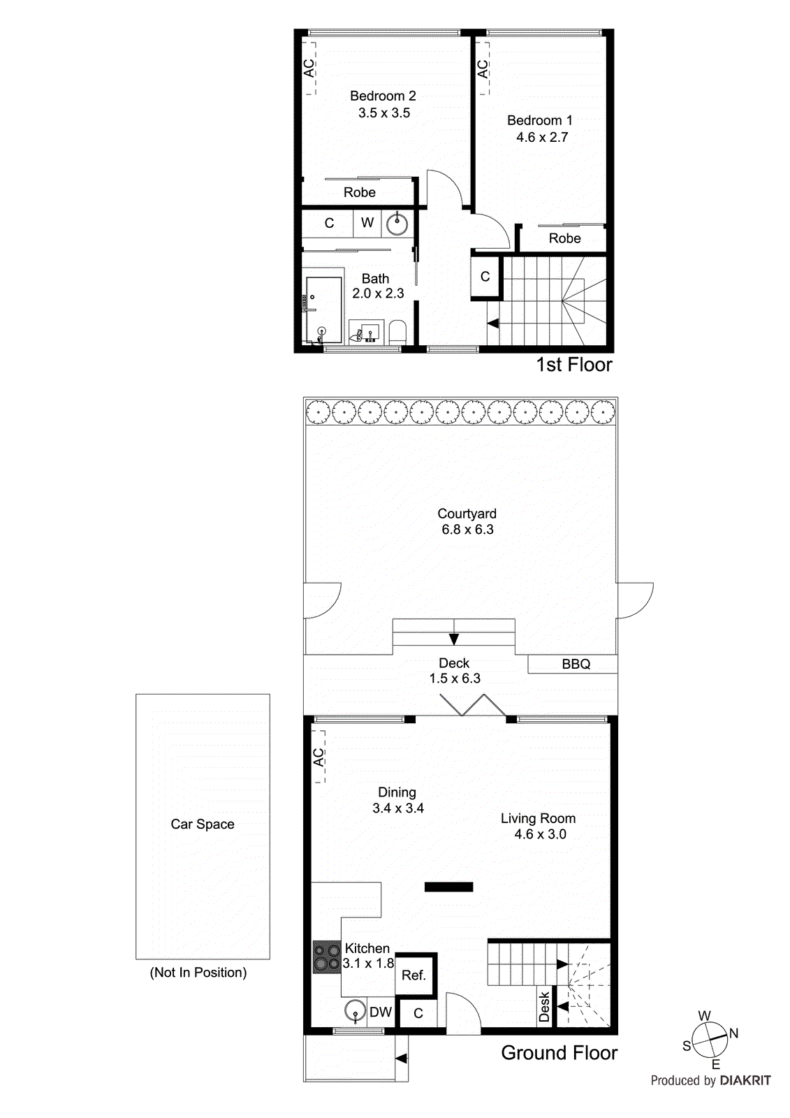 4/43 Abbott Street, Sandringham VIC 3191 - Floorplan