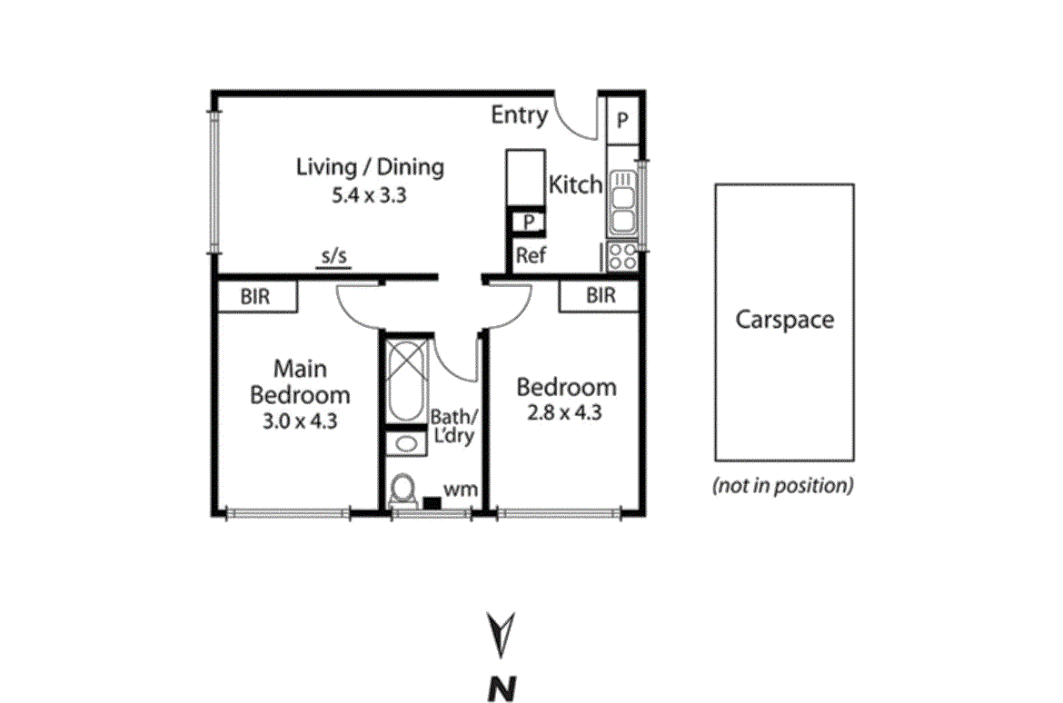 4/44 Cedric Street, Mordialloc VIC 3195 - Floorplan