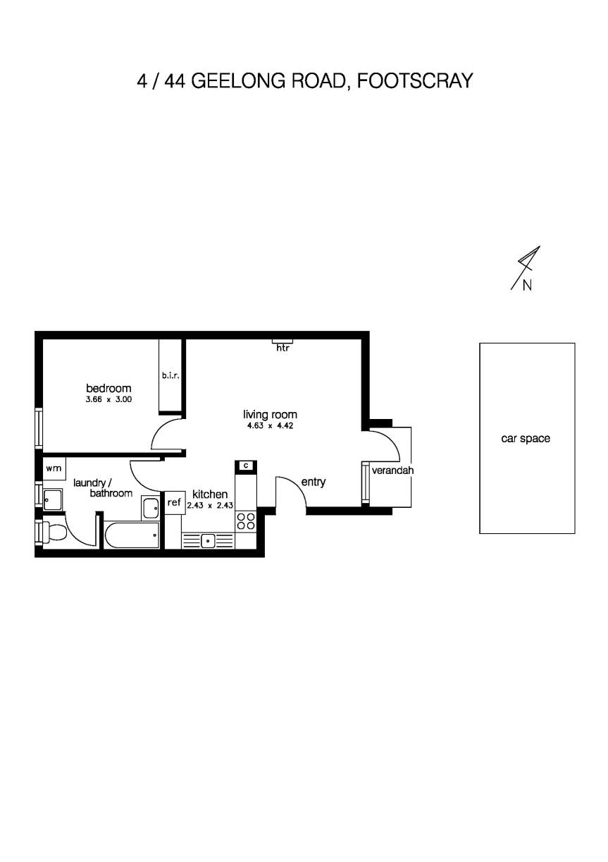 4/44 Geelong Road, FOOTSCRAY VIC 3011 - Floorplan