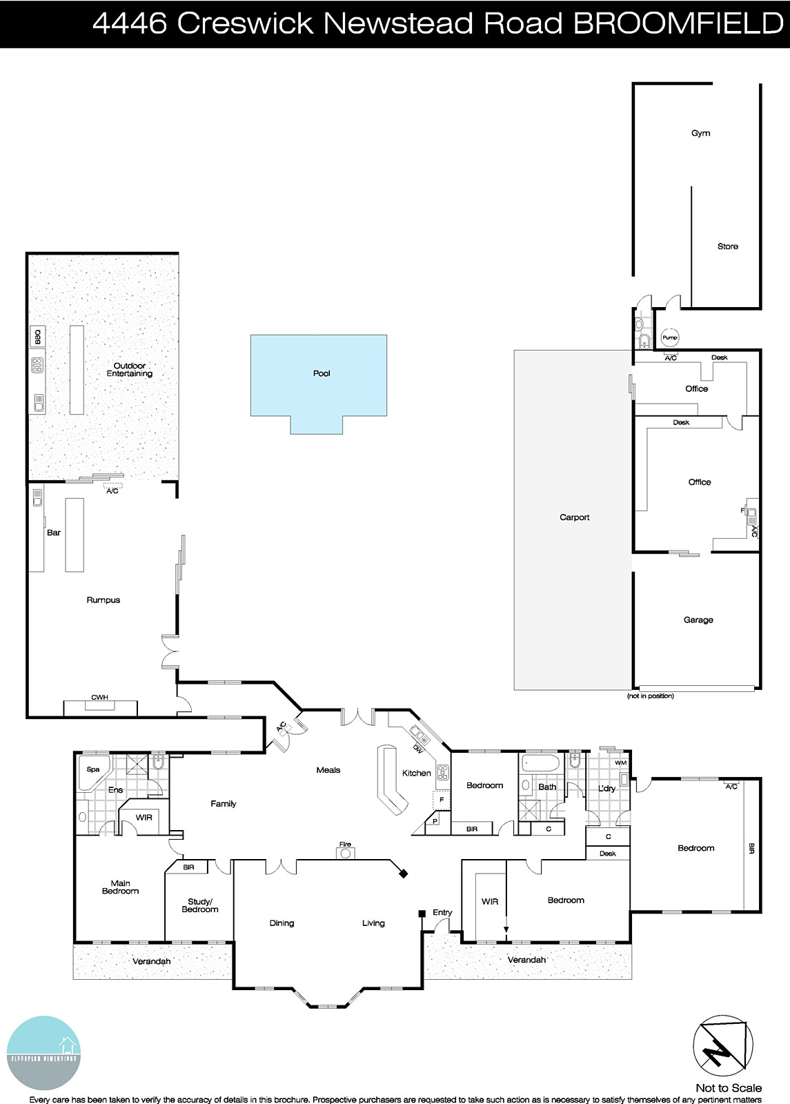 4446 Creswick-Newstead Road, Broomfield VIC 3364 - Floorplan