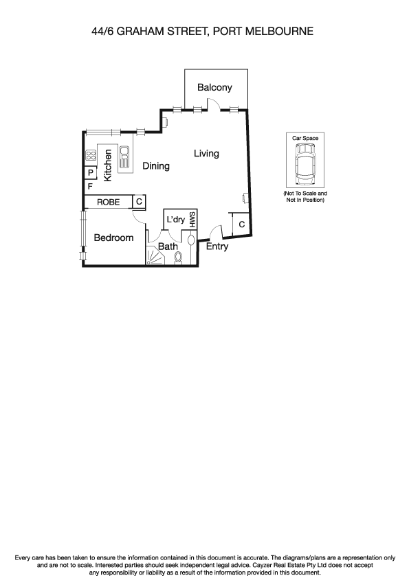 44/6 Graham Street, PORT MELBOURNE VIC 3207 - Floorplan