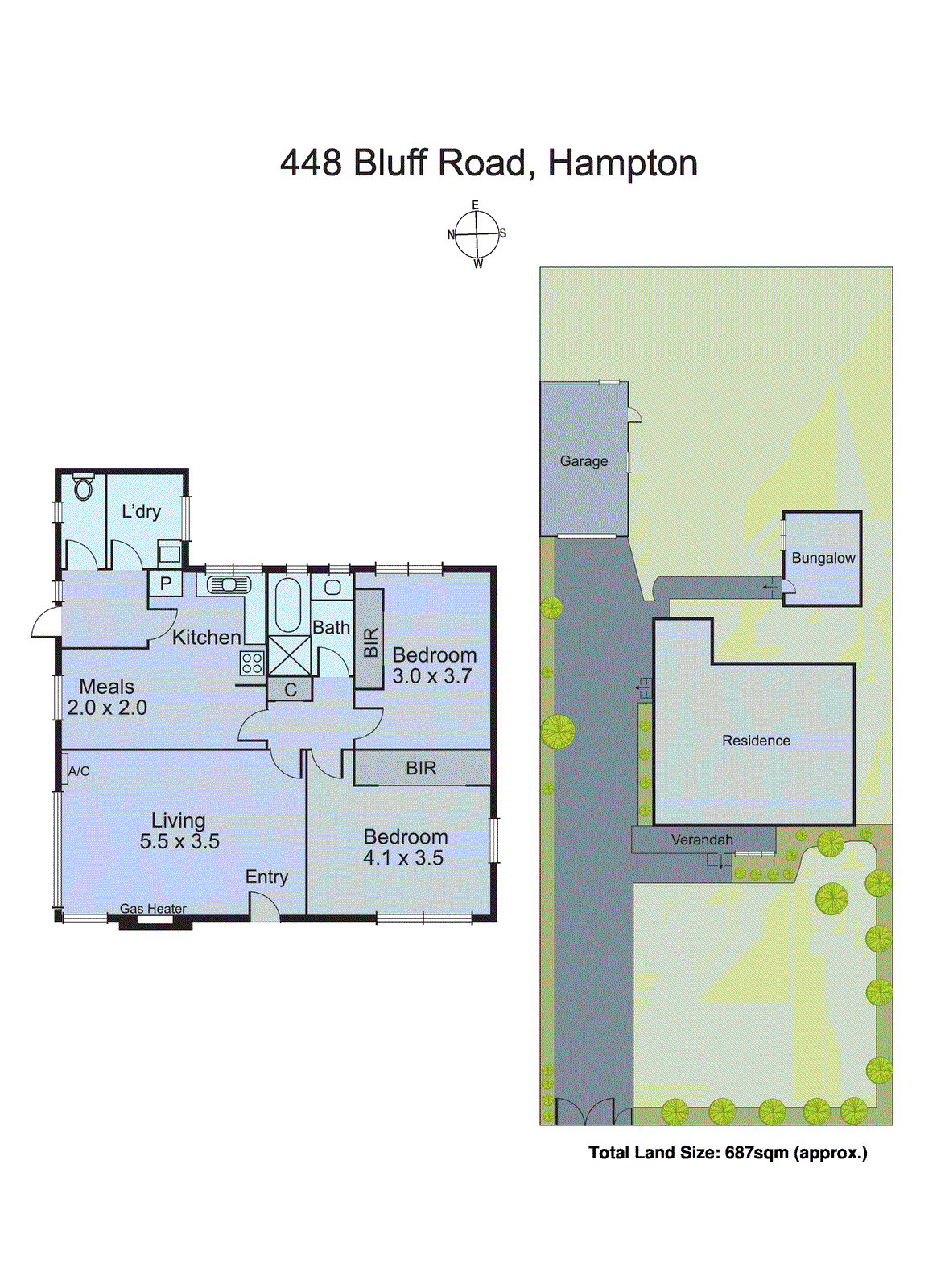 448 Bluff Road, Hampton VIC 3188 - Floorplan