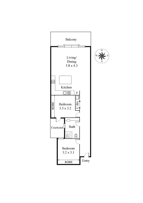 4/487 Highett Road, Highett VIC 3190 - Floorplan