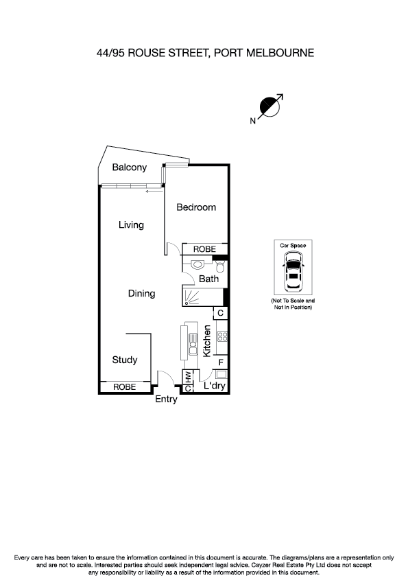 44/95 Rouse Street, PORT MELBOURNE VIC 3207 - Floorplan