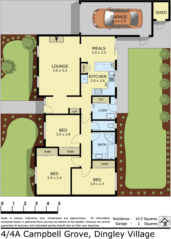 4/4a Campbell Grove, Dingley Village VIC 3172 - Floorplan