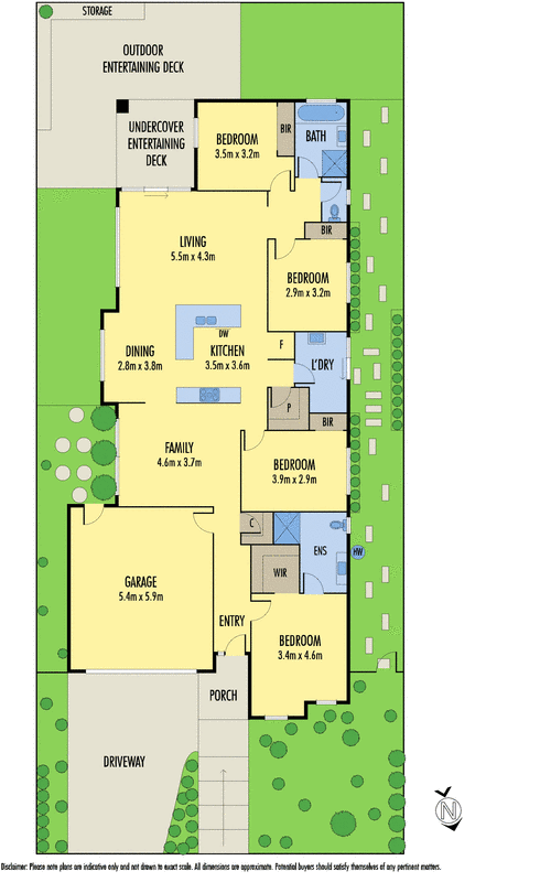 45 Baybrook Avenue, Curlewis VIC 3222 - Floorplan