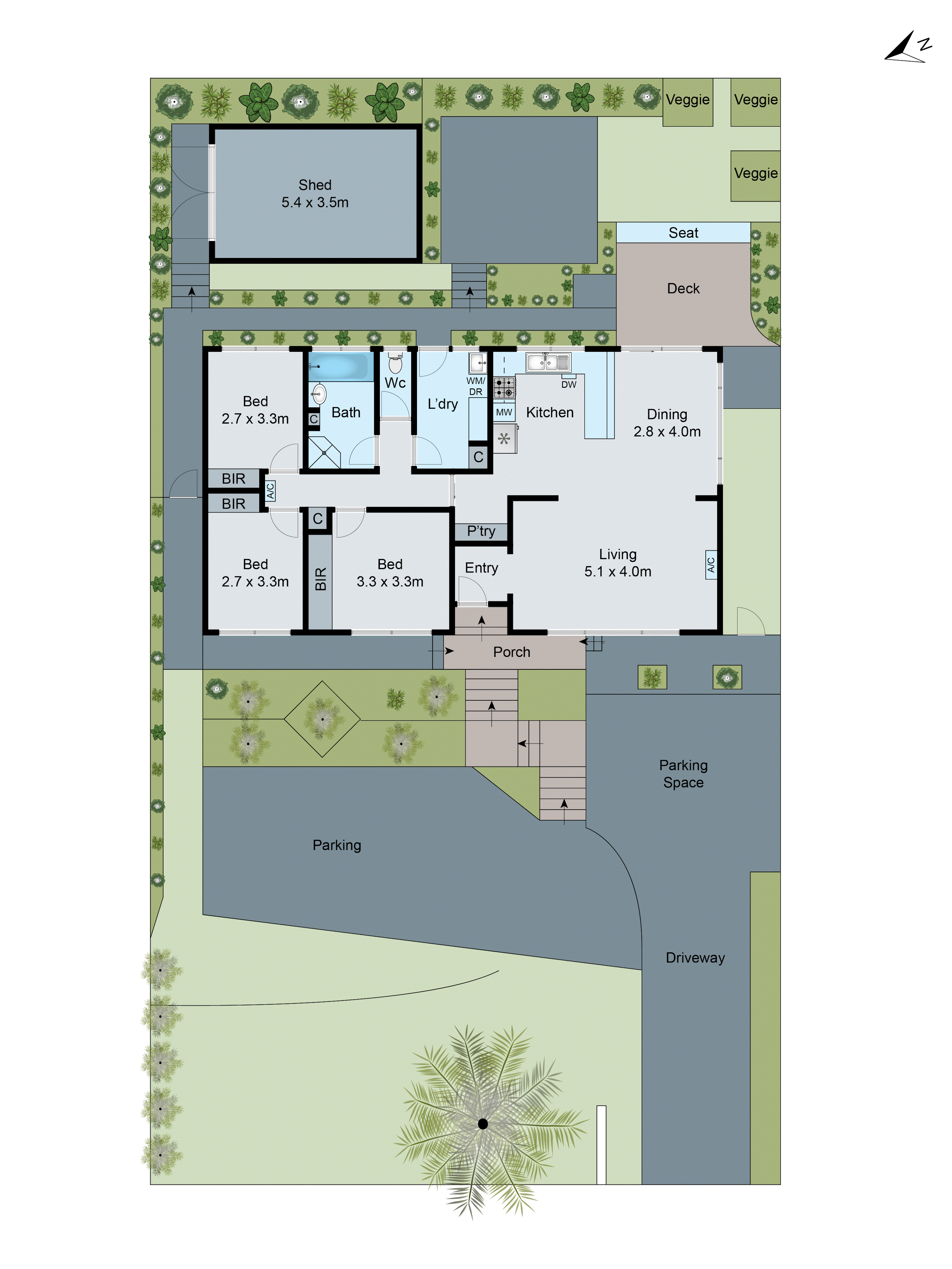 45 Belle Vue Avenue, Highton VIC 3216 - Floorplan