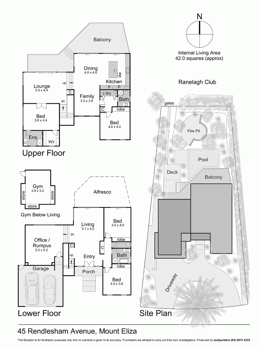 45 Rendlesham Avenue, MOUNT ELIZA VIC 3930 - Floorplan