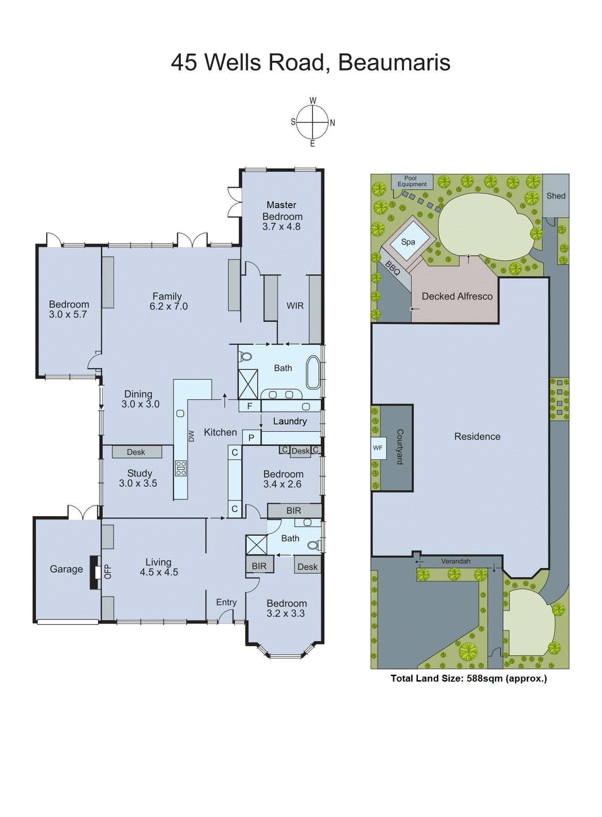 45 Wells Road, Beaumaris VIC 3193 - Floorplan
