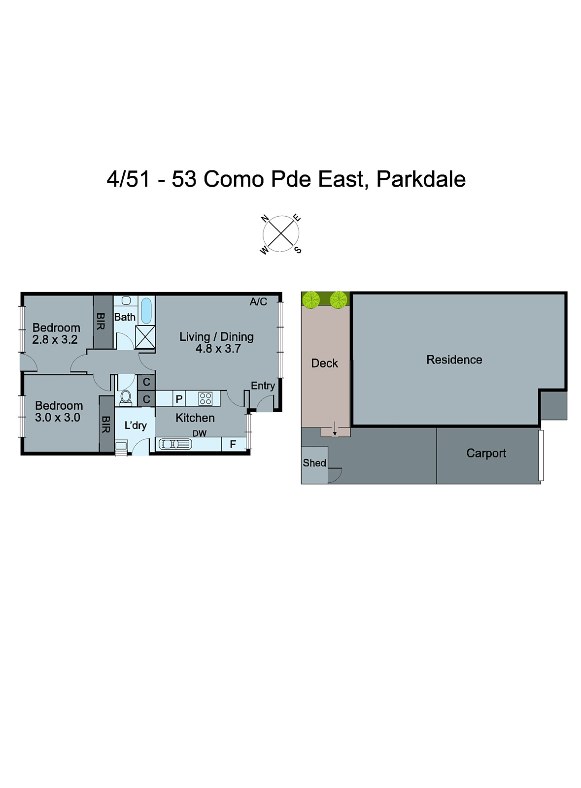 4/51 Como Parade East, Parkdale VIC 3195 - Floorplan