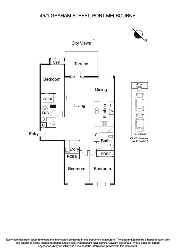 45/1 Graham Street, PORT MELBOURNE VIC 3207 - Floorplan